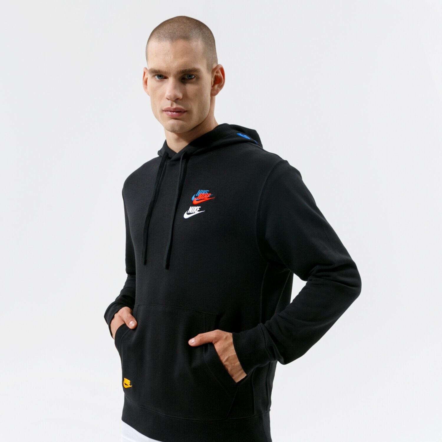 Bărbați bluză NIKE BLUZĂ CU GLUGĂ M NSW SPE+ FT PO HOODIE M FTA DD4666-010 Negru