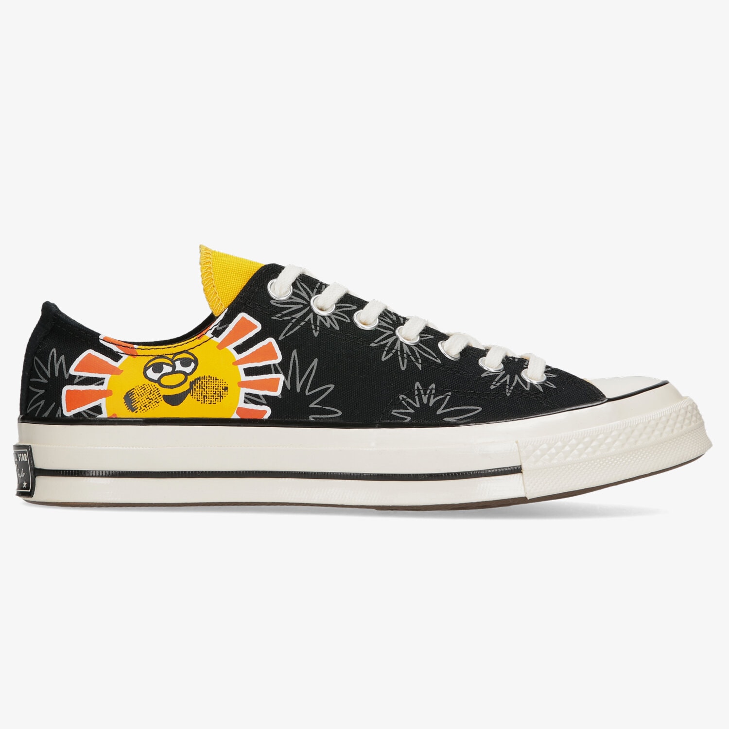 Barbați pantofi sport CONVERSE CHUCK 70 SUNNY FLORAL PRINT  172825C Negru
