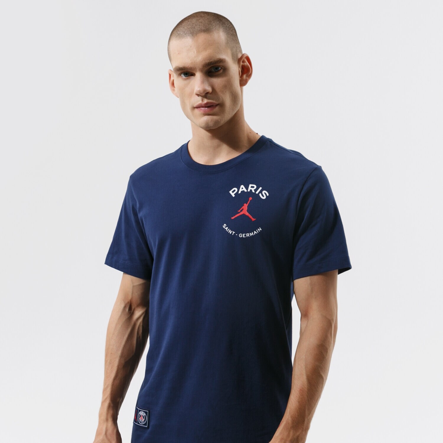 Bărbați tricou JORDAN TRICOU PARIS SAINT-GERMAIN LOGO DB6514-410 Bleumarin