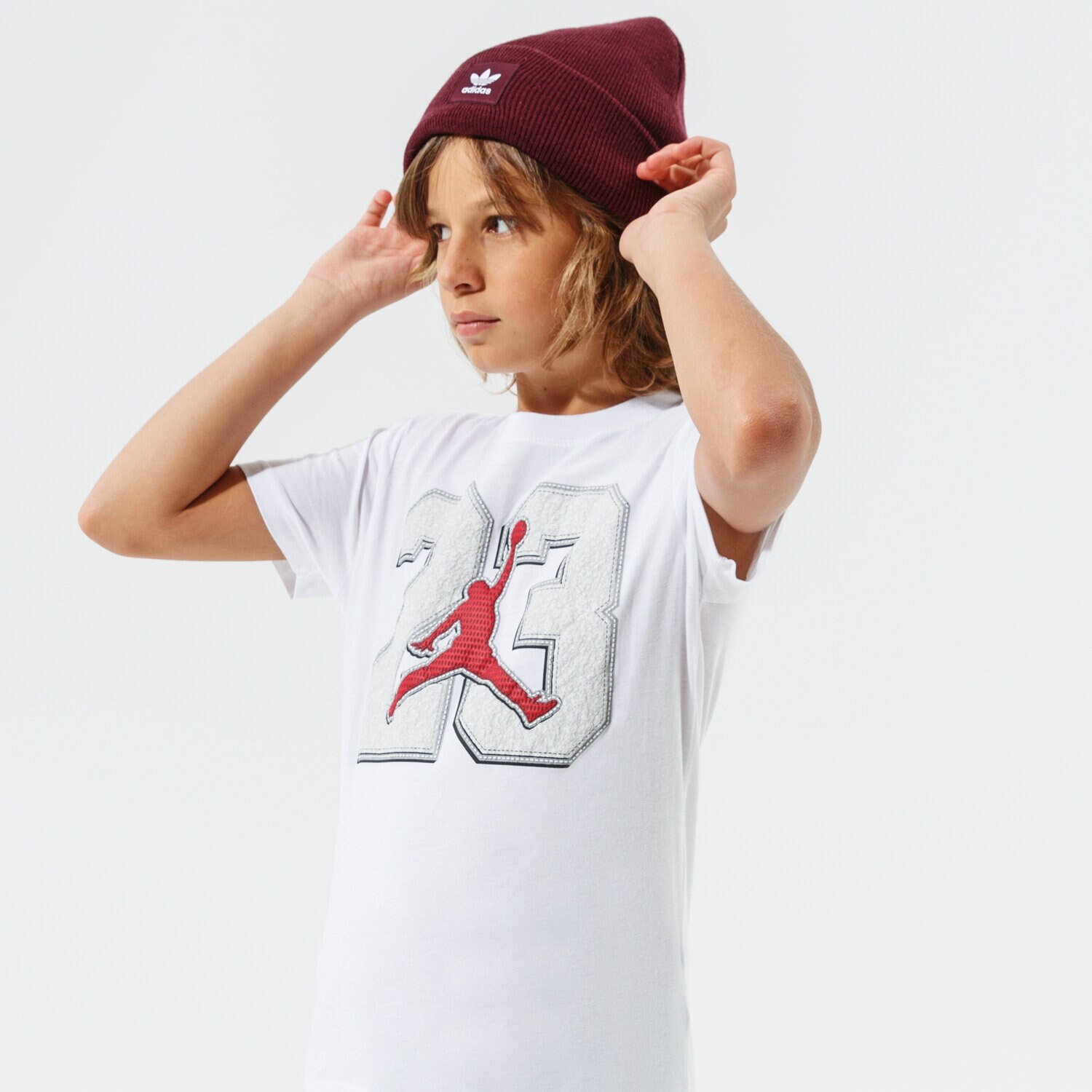 Copii tricou JORDAN TRICOU 23 GAME TIME BOY 95A639-001 Alb