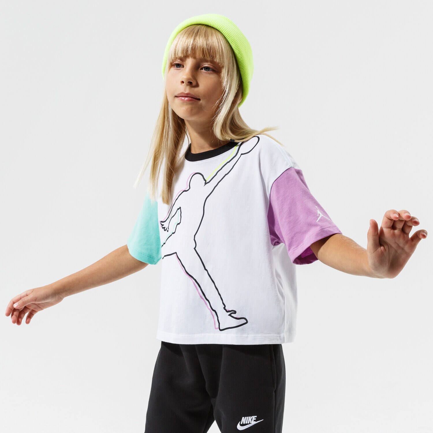 Copii tricou JORDAN TRICOU J'S ARE FOR GIRLS TEE GIRL 45A575-001 Alb