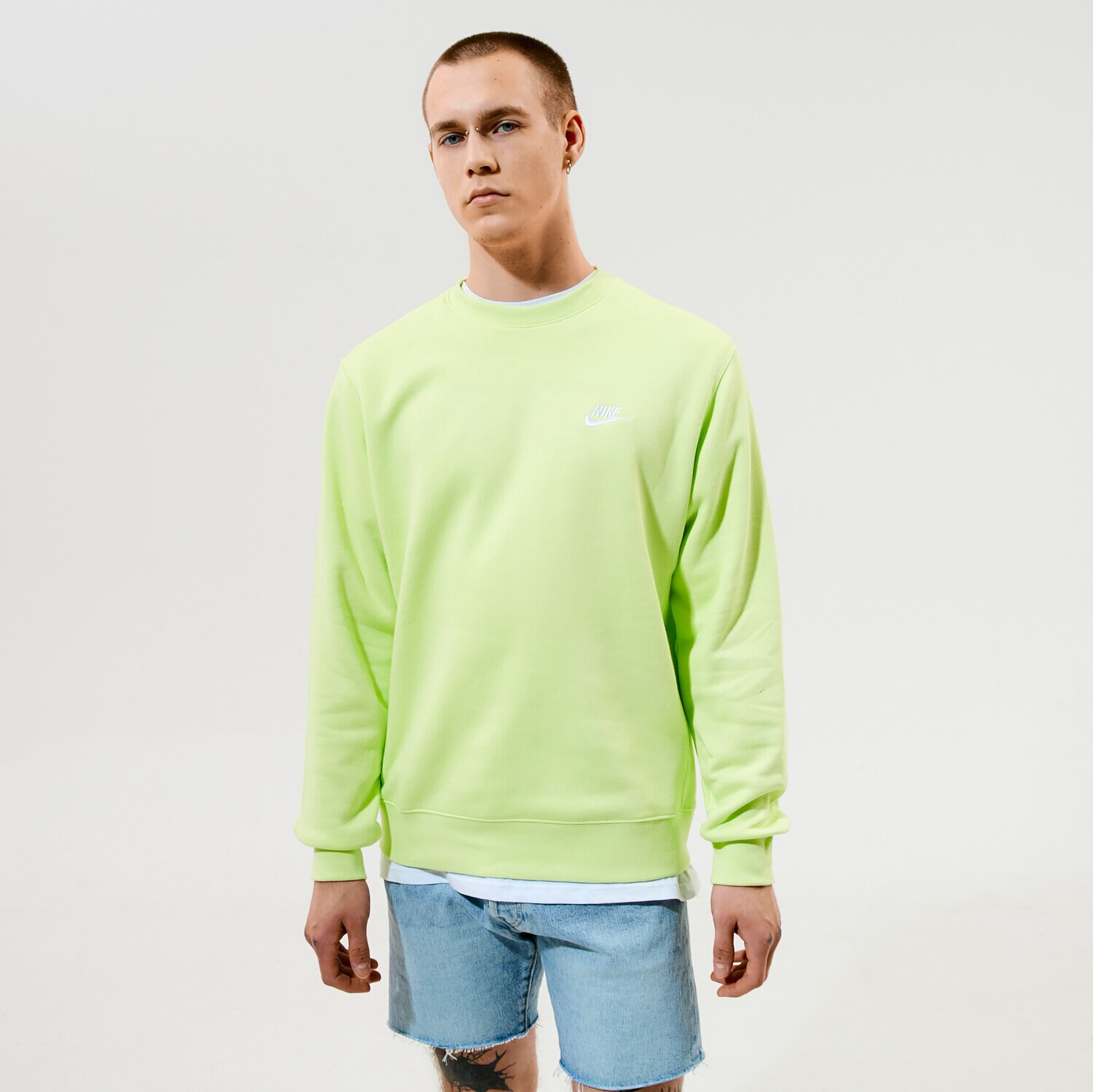 Bărbați bluză NIKE BLUZĂ SPORTSWEAR CLUB FLEECE BV2662-736 Galben
