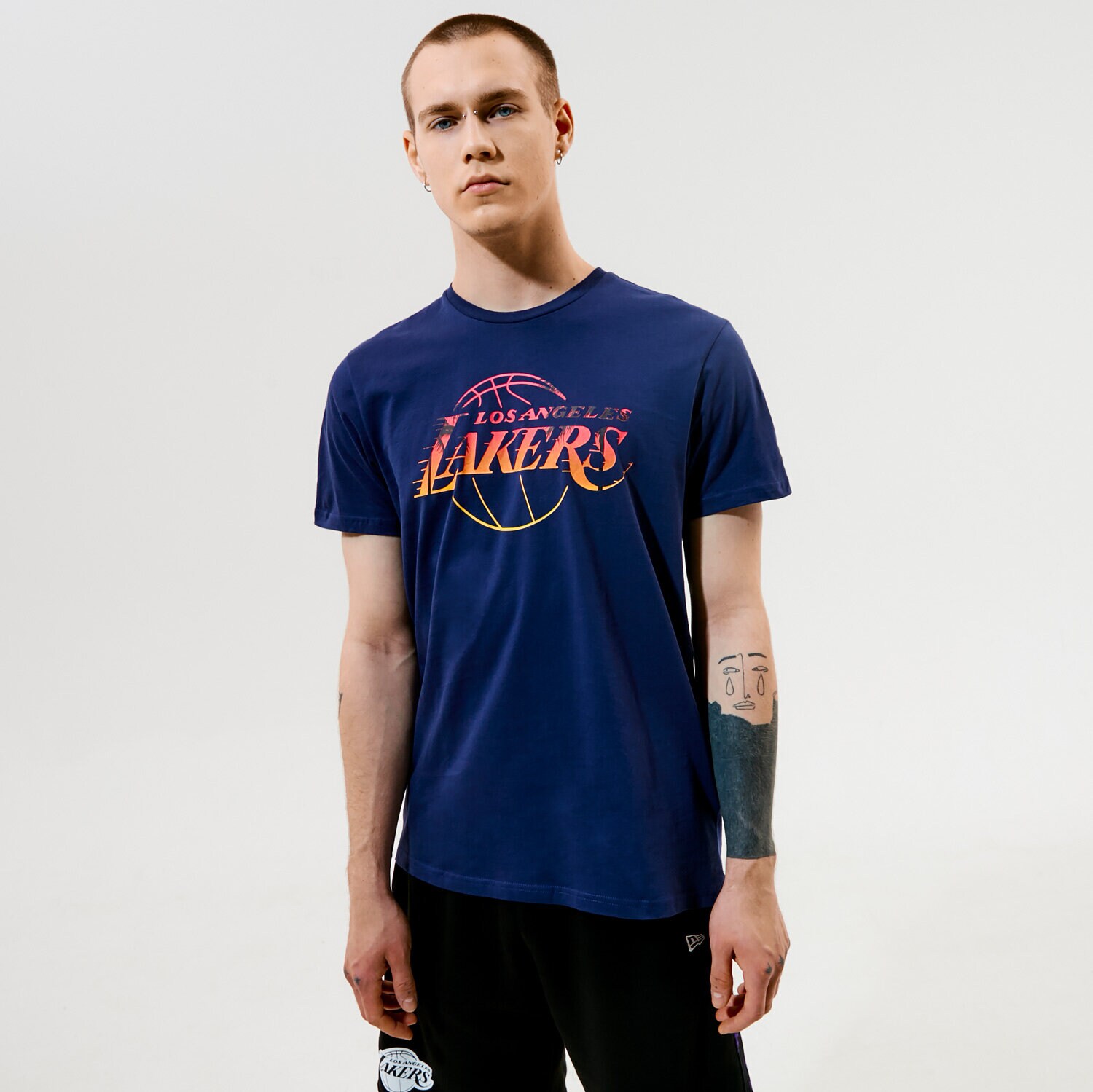 Bărbați tricou NEW ERA TRICOU SUMMER CITY INFILL LAKERS 11569530 Bleumarin
