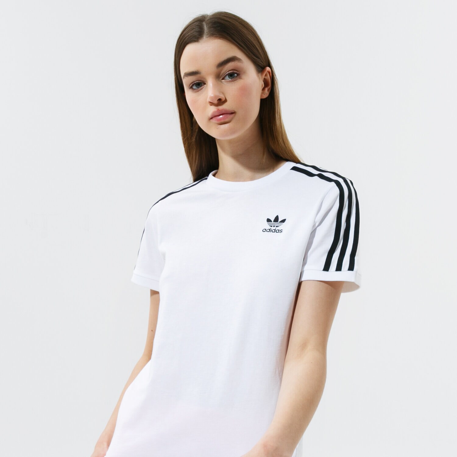 Femei tricou ADIDAS TRICOU 3 STRIPES TEE #GN2913 Alb