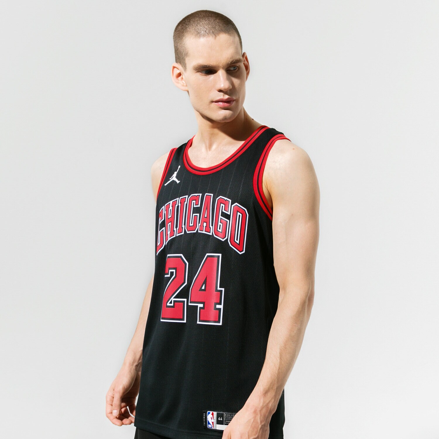 Bărbați tricou JORDAN MAIOU BULLS STATEMENT EDITION 2020 NBA CV9472-018 Negru