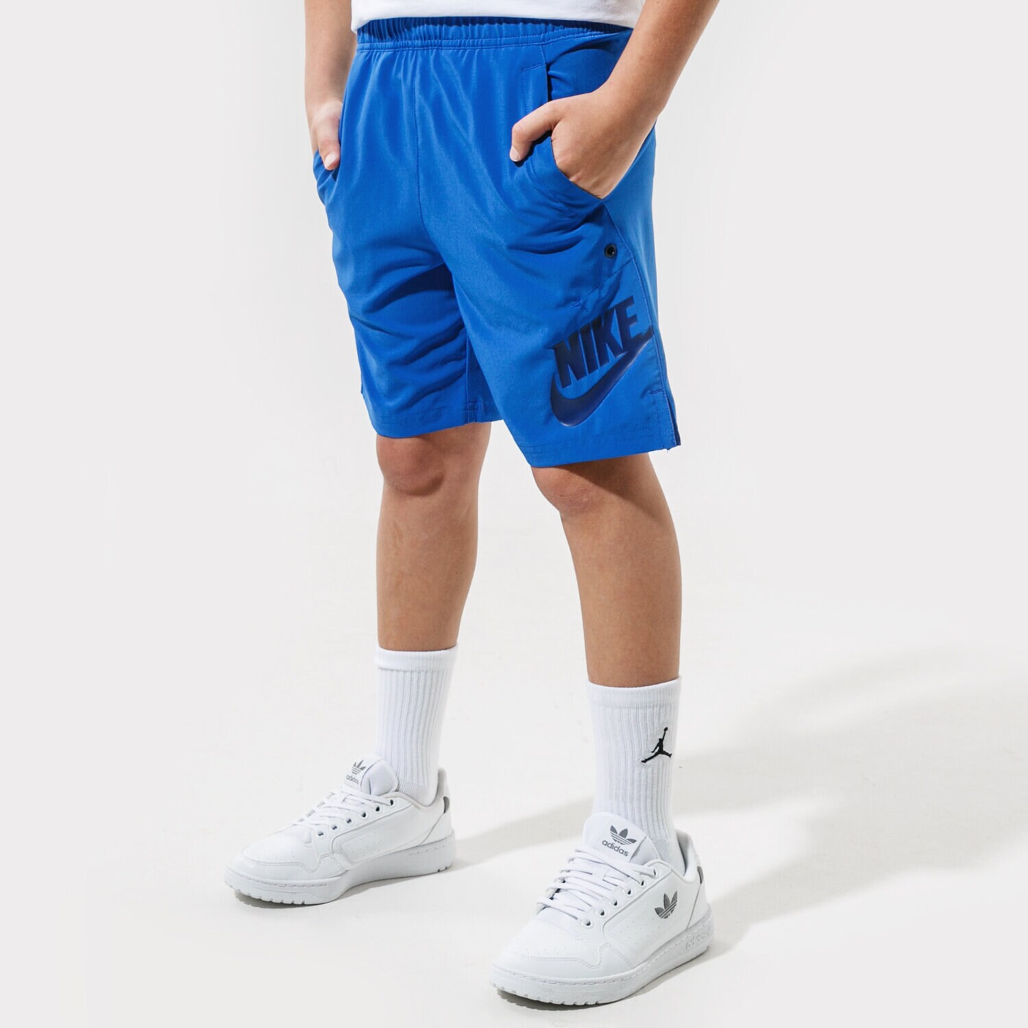 Pantaloni scurți și rochii pentru copii NIKE PANTALONI SCURȚI SPORTSWEAR DA0855-480 Albastru