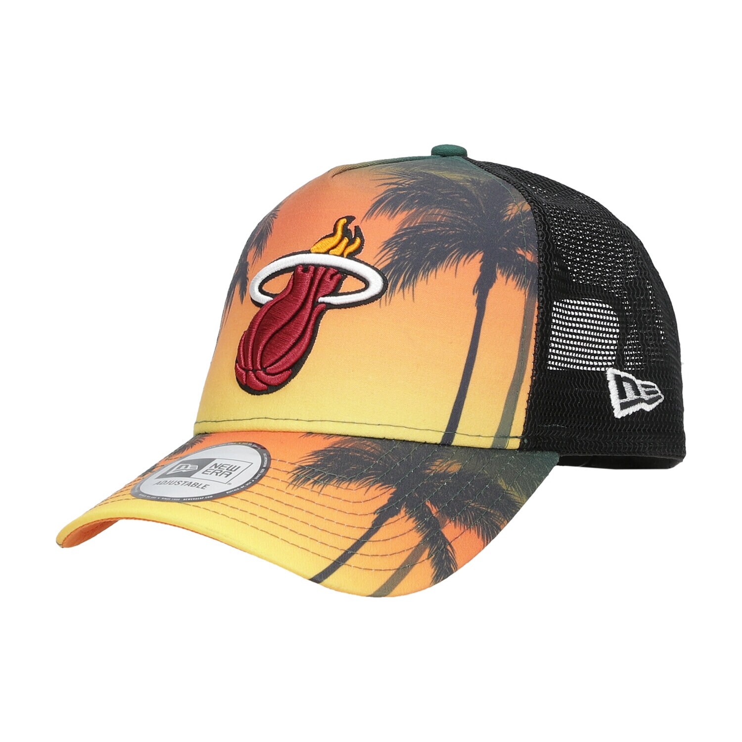Bărbați șapcă NEW ERA CACIULA SUMMER CITY TRUCKER HEAT MIAMI HEAT BLK 60137589 Mulicolor