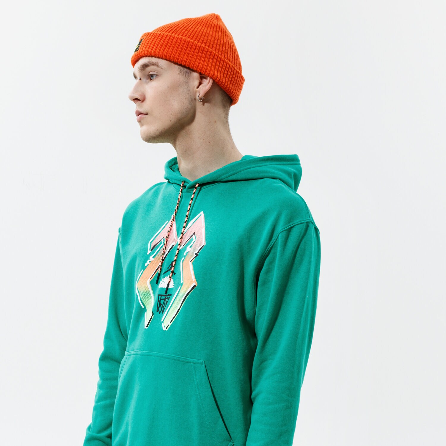 Bărbați bluză JORDAN BLUZĂ CU GLUGĂ SPORT DNA CZ4845-372 Verde