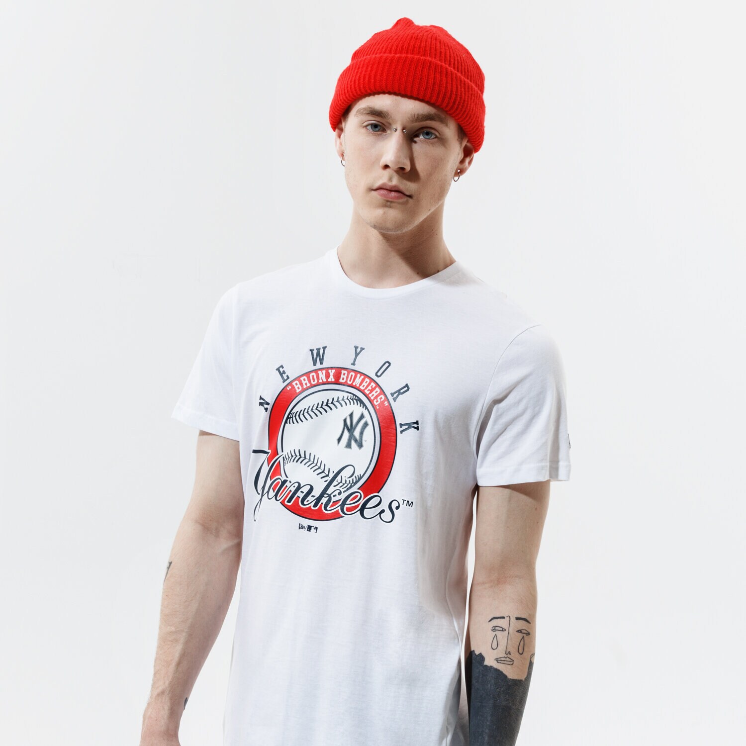 Bărbați tricou NEW ERA TRICOU MLB GRAPHIC TEE NY YAN WHT 12835842 Alb