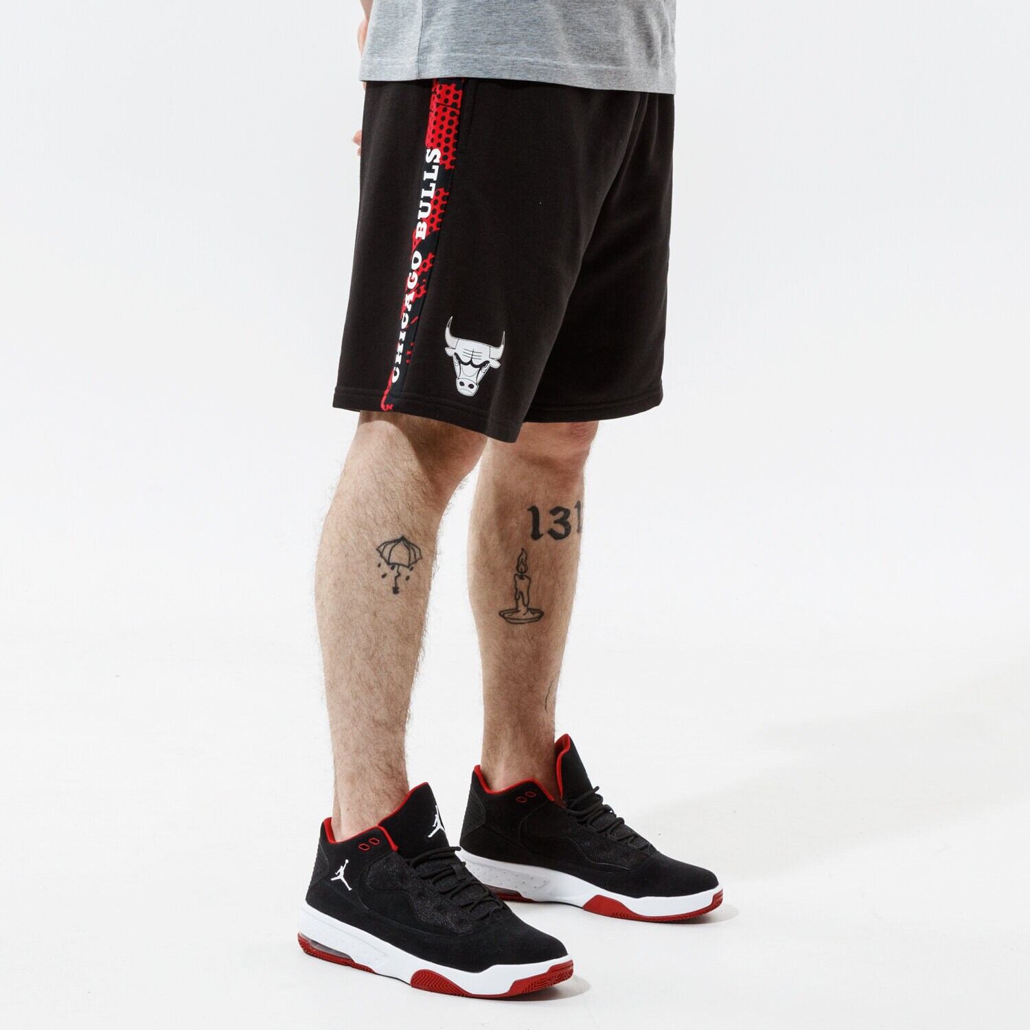 Femei pantaloni scurți NEW ERA PANTALONI SCURȚI NBA PRINT PANEL BULLS 12720122 Negru