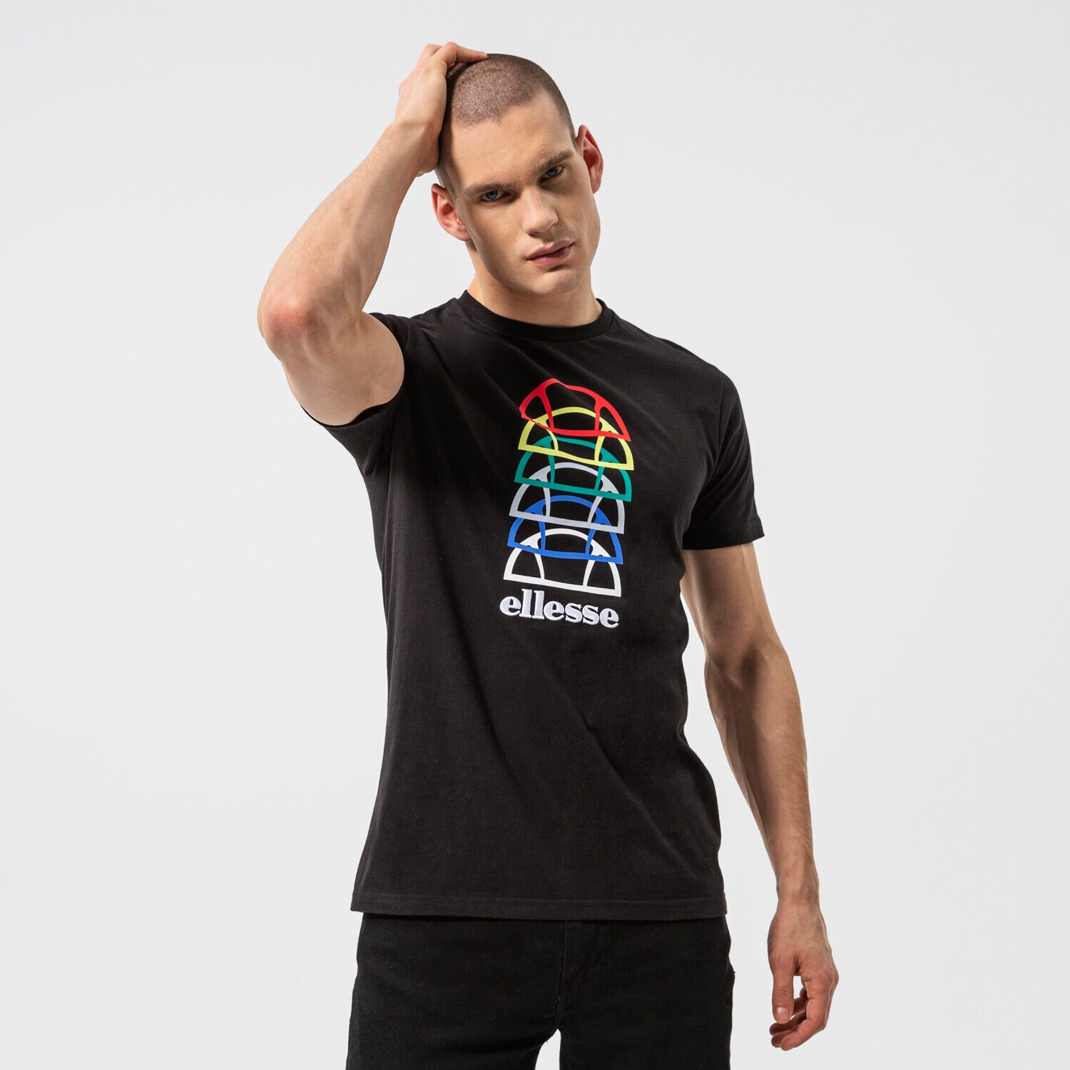 Bărbați tricou ELLESSE TRICOU MAGARIO TEE BLK SHI11404011 Negru