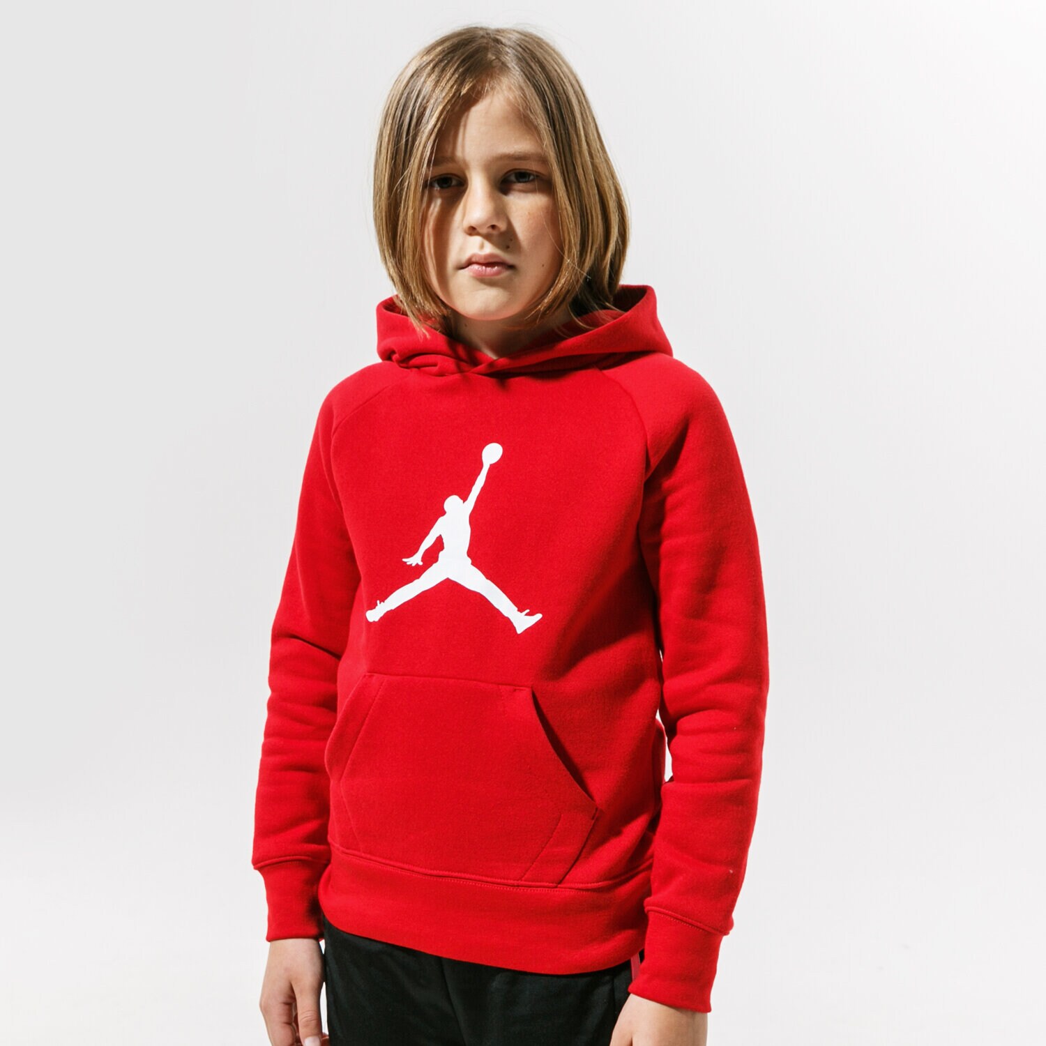 Copii bluză JORDAN BLUZĂ CU GLUGĂ JDB JUMPMAN LOGO BOY 956326-R78 Roșu