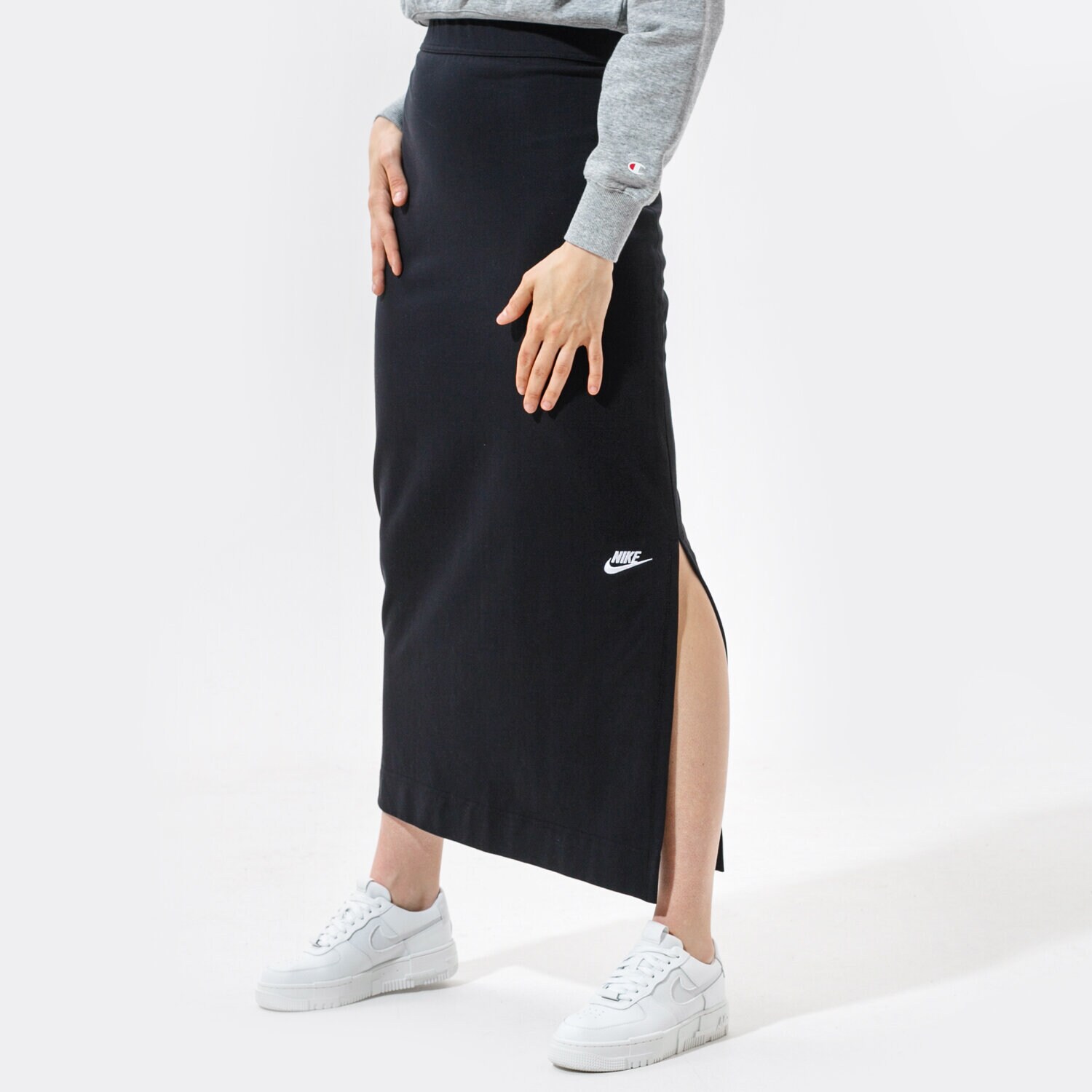 Femei rochii și fuste NIKE FUSTĂ W NSW SKIRT MAXI JRSY CZ9730-010 Negru
