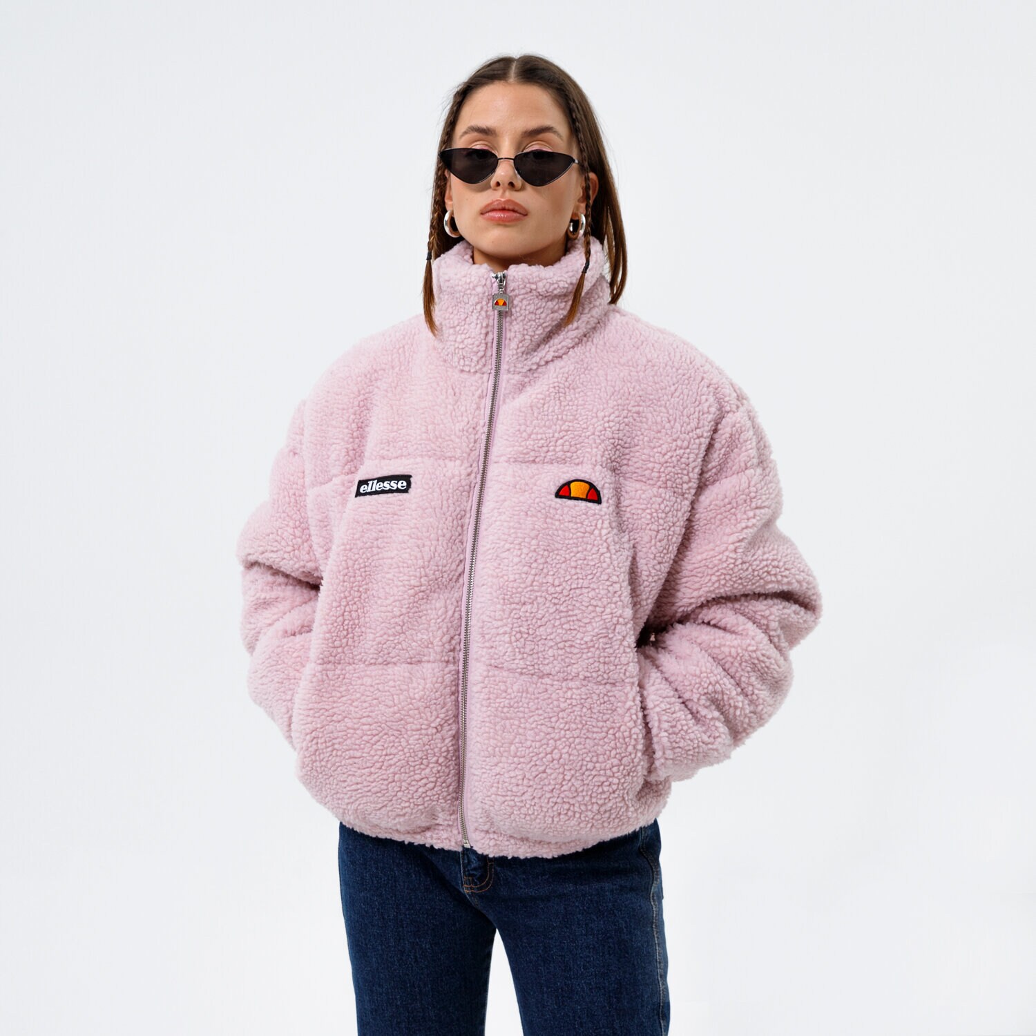 Femei geacă de iarnă ELLESSE JACHETĂ JUSTINE PADDED JACKET LPINK SGL13411808 Roz
