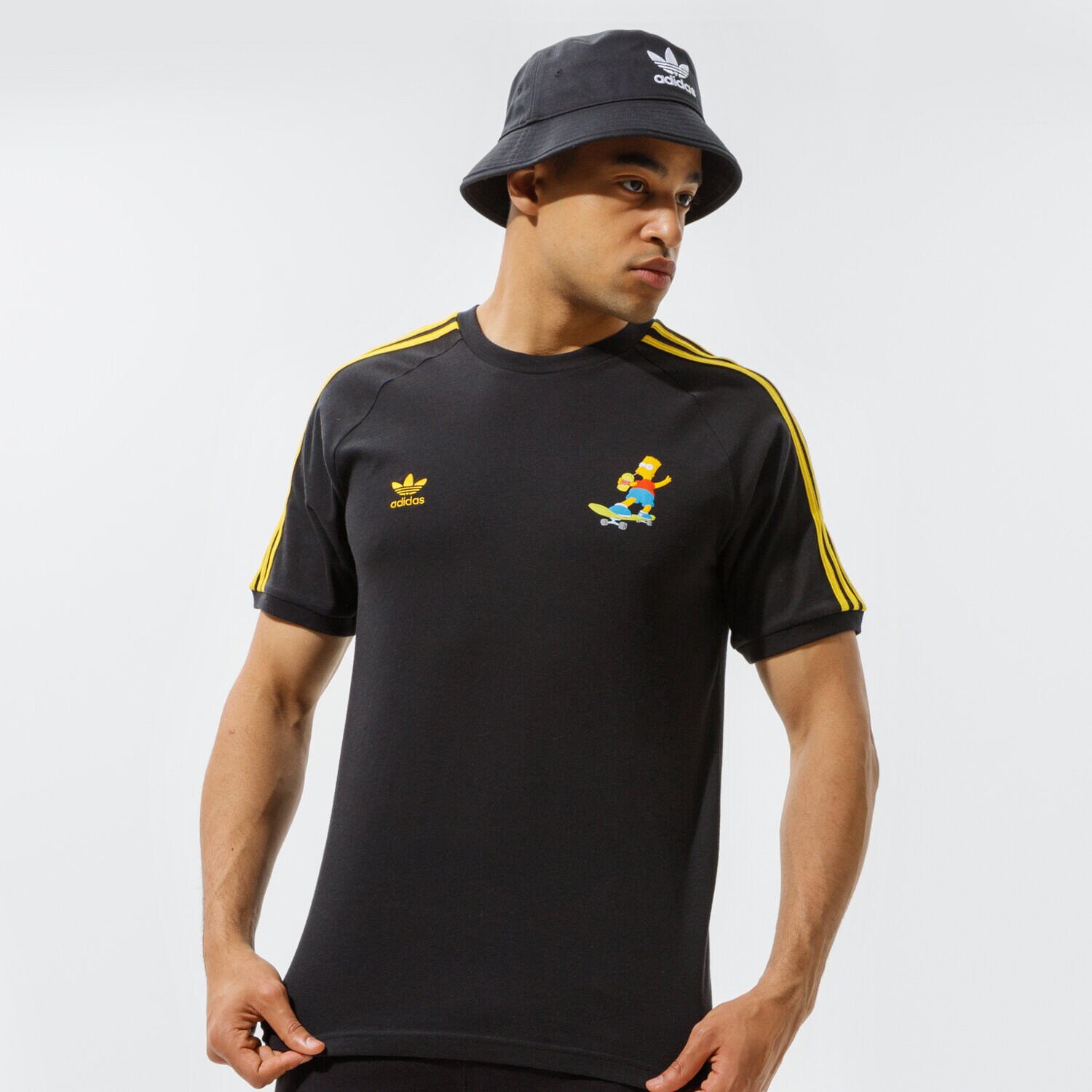 Bărbați tricou ADIDAS TRICOU SIMPSONS 3 STRIPES TEE HA5815 Negru