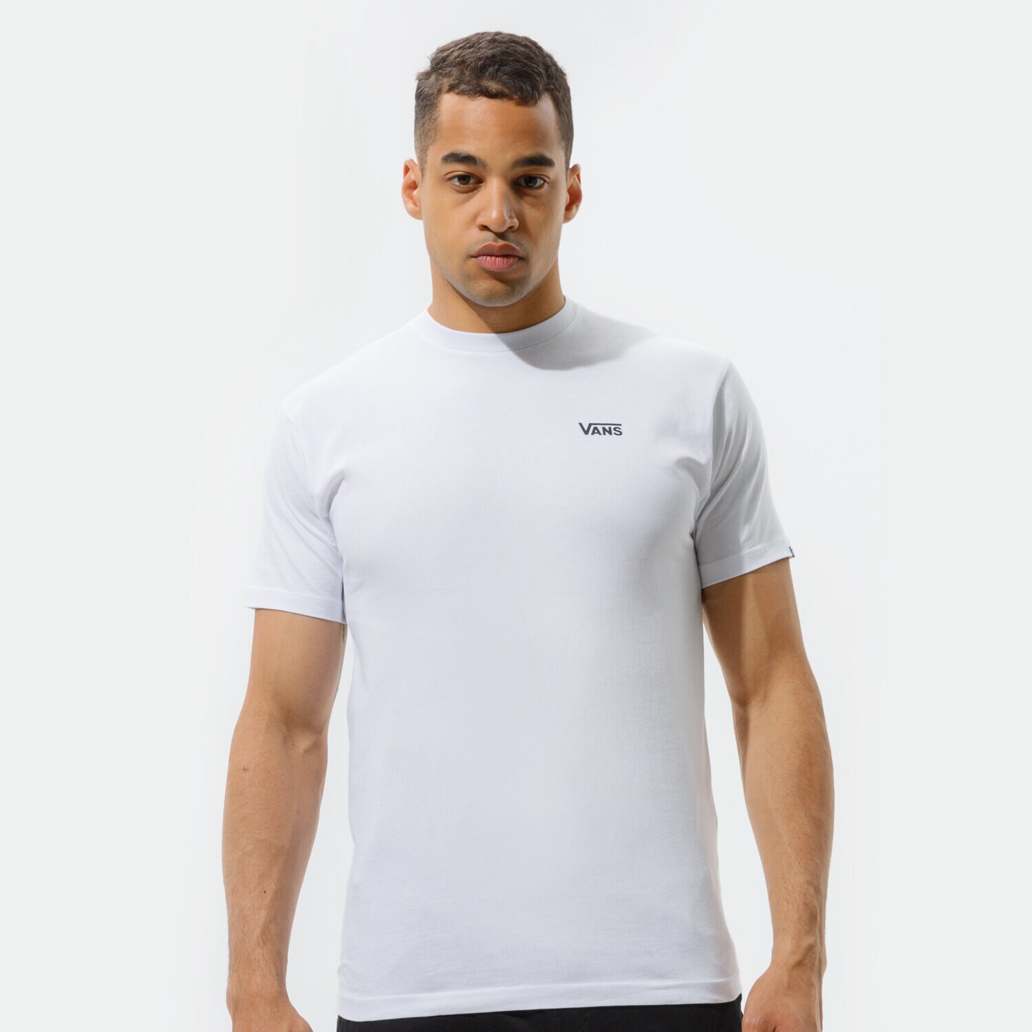 Bărbați tricou VANS TRICOU LEFT CHEST LOGO PLUS SS VN0A54TFWHT1 Alb