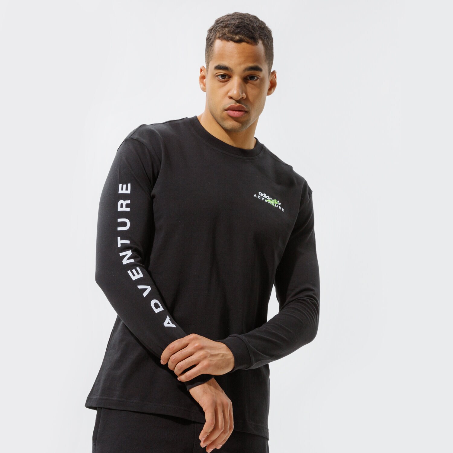 Bărbați tricou ADIDAS TRICOU ADV LS TEE GN2373 Negru