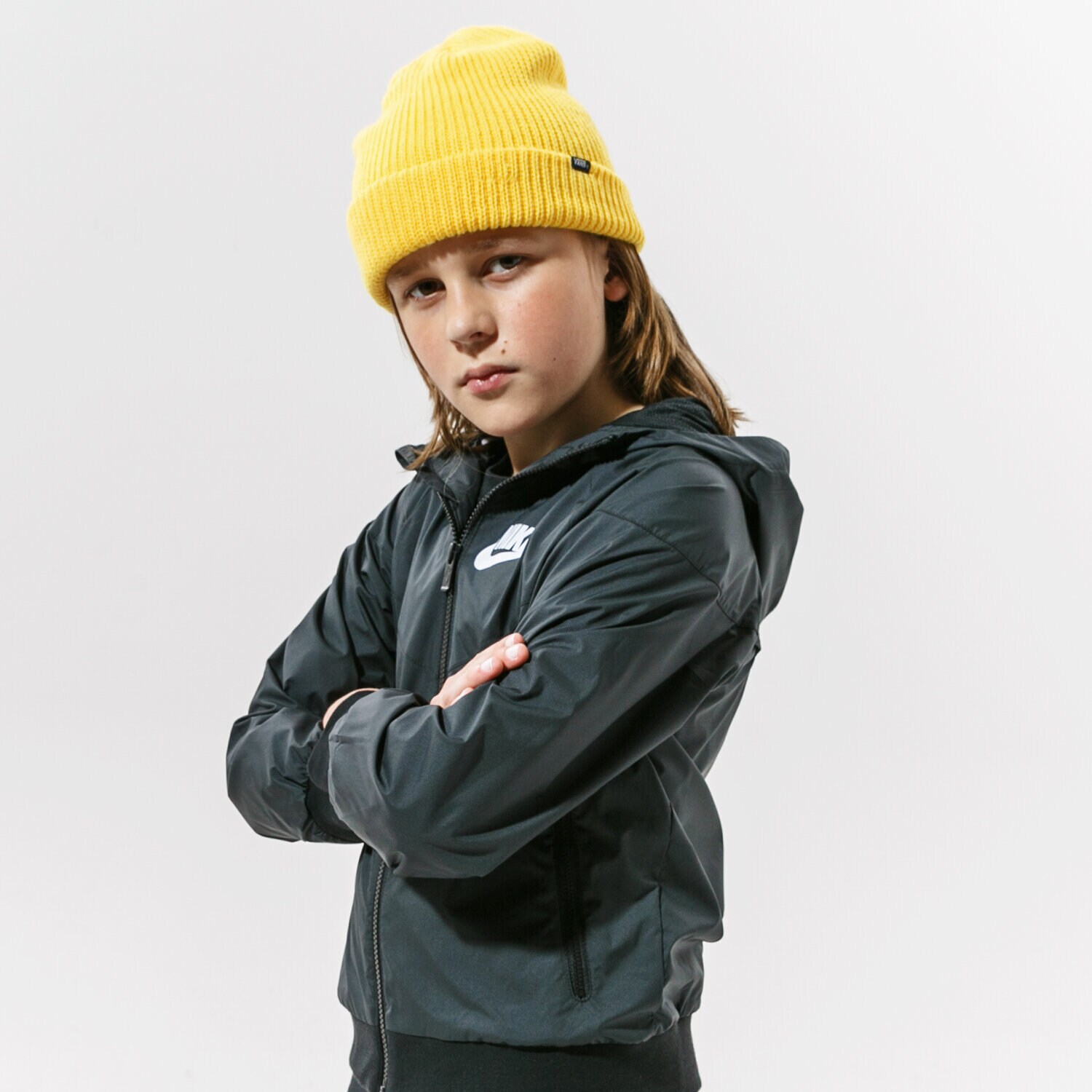 Jachetă de sezon pentru copii (primăvară/toamnă) NIKE JACHETĂ JACHETĂ DE SEZON  SPORTSWEAR   WINDRUNNER WINDR 850443-011 Negru