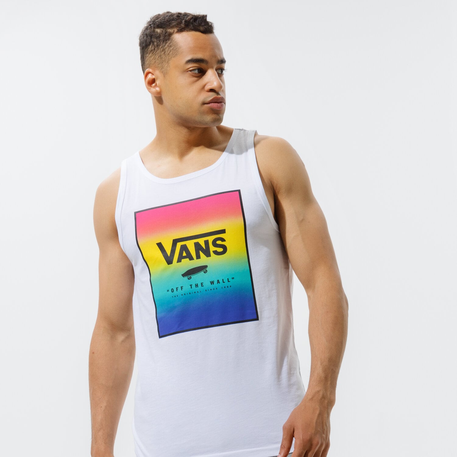 Bărbați tricou VANS MAIOU PRINT BOX MAIOU VN0A31EXZJ41 Alb