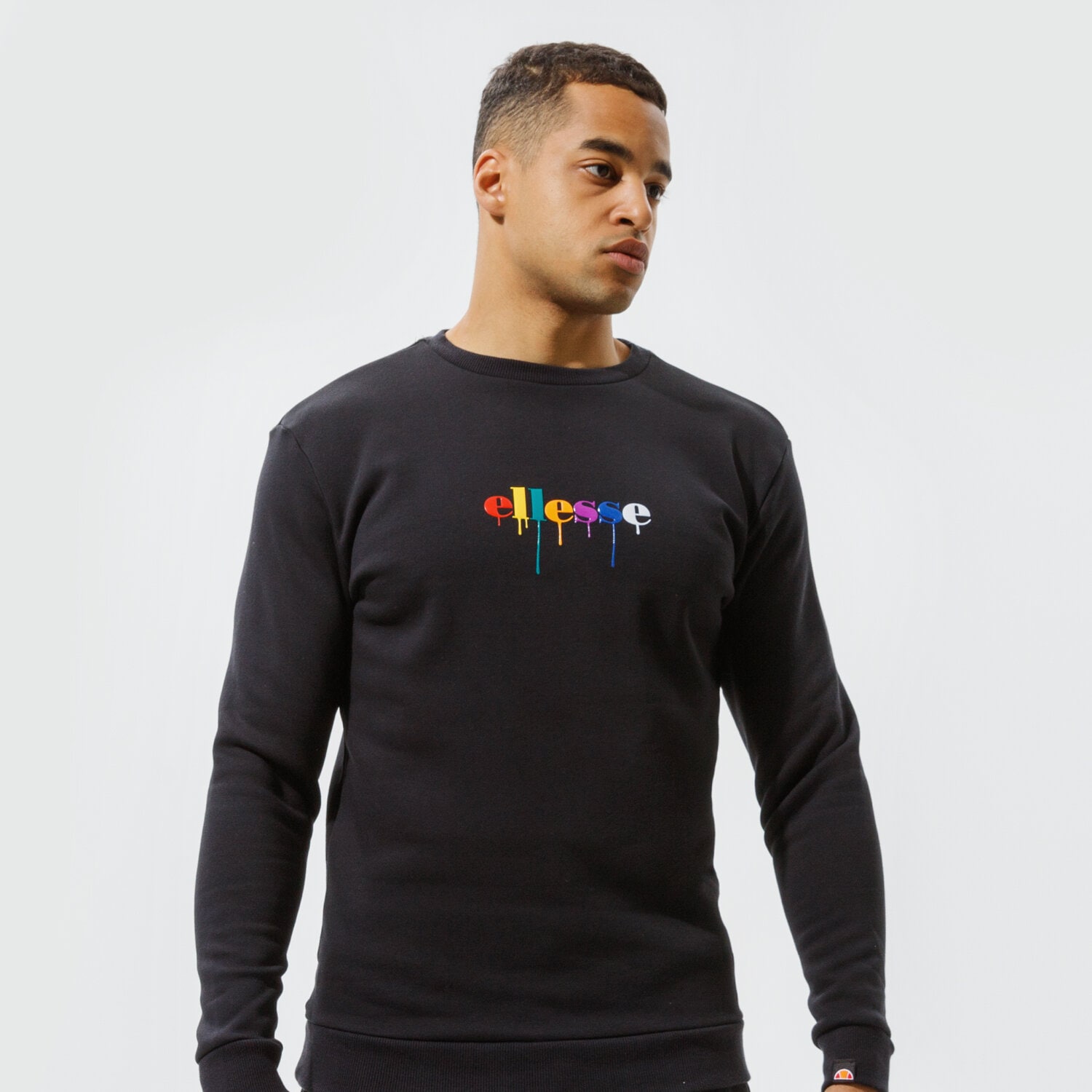 Bărbați bluză ELLESSE BLUZĂ TODRAVI SWEATSHIRT BLK SHI11170011 Negru