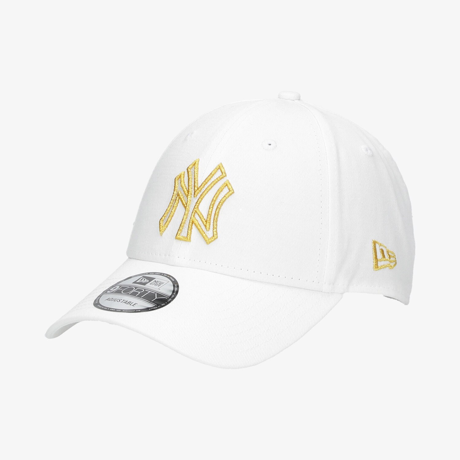 Copii șapcă NEW ERA CACIULA NE METALLIC LOGO 9FORTY NEYYAN WHI 60112673 Alb