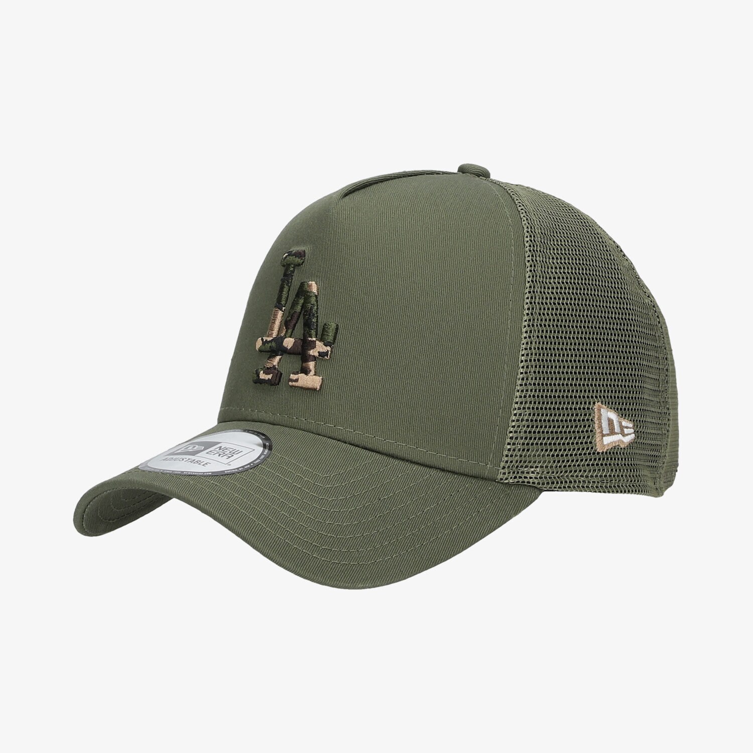 Copii șapcă NEW ERA CACIULA CAMO INFILL TRUCKER LOSDOD KHK 60112694 Kaki