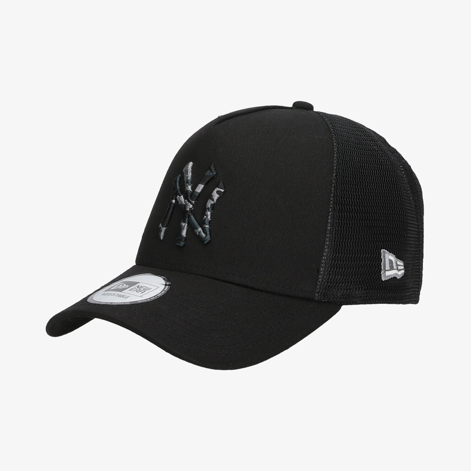 Copii șapcă NEW ERA CACIULA CAMO INFILL TRUCKER NEYYAN BLK 60112693 Negru