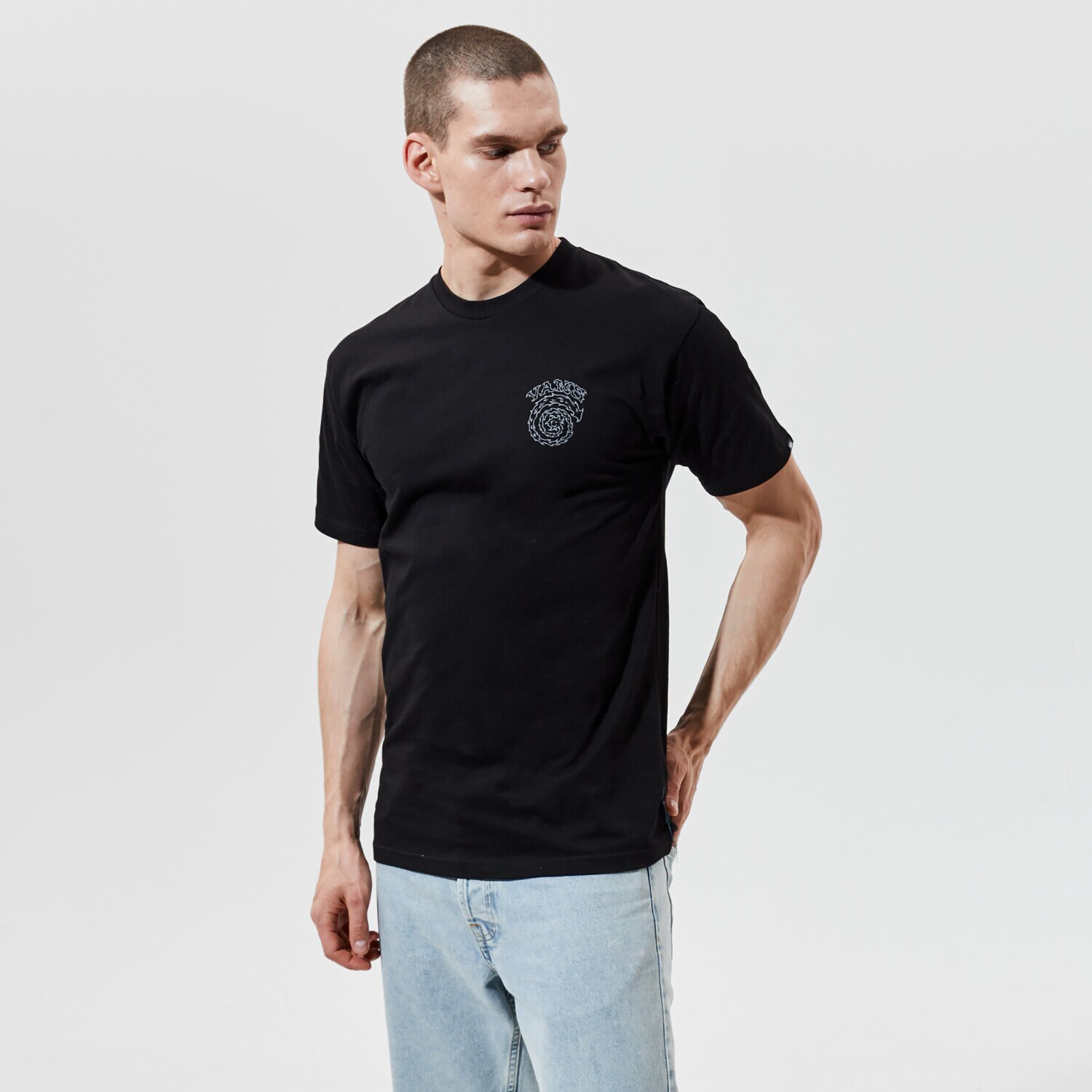 Bărbați tricou VANS TRICOU MN EL SOLE SS BLACK VN0A54CQBLK1 Negru