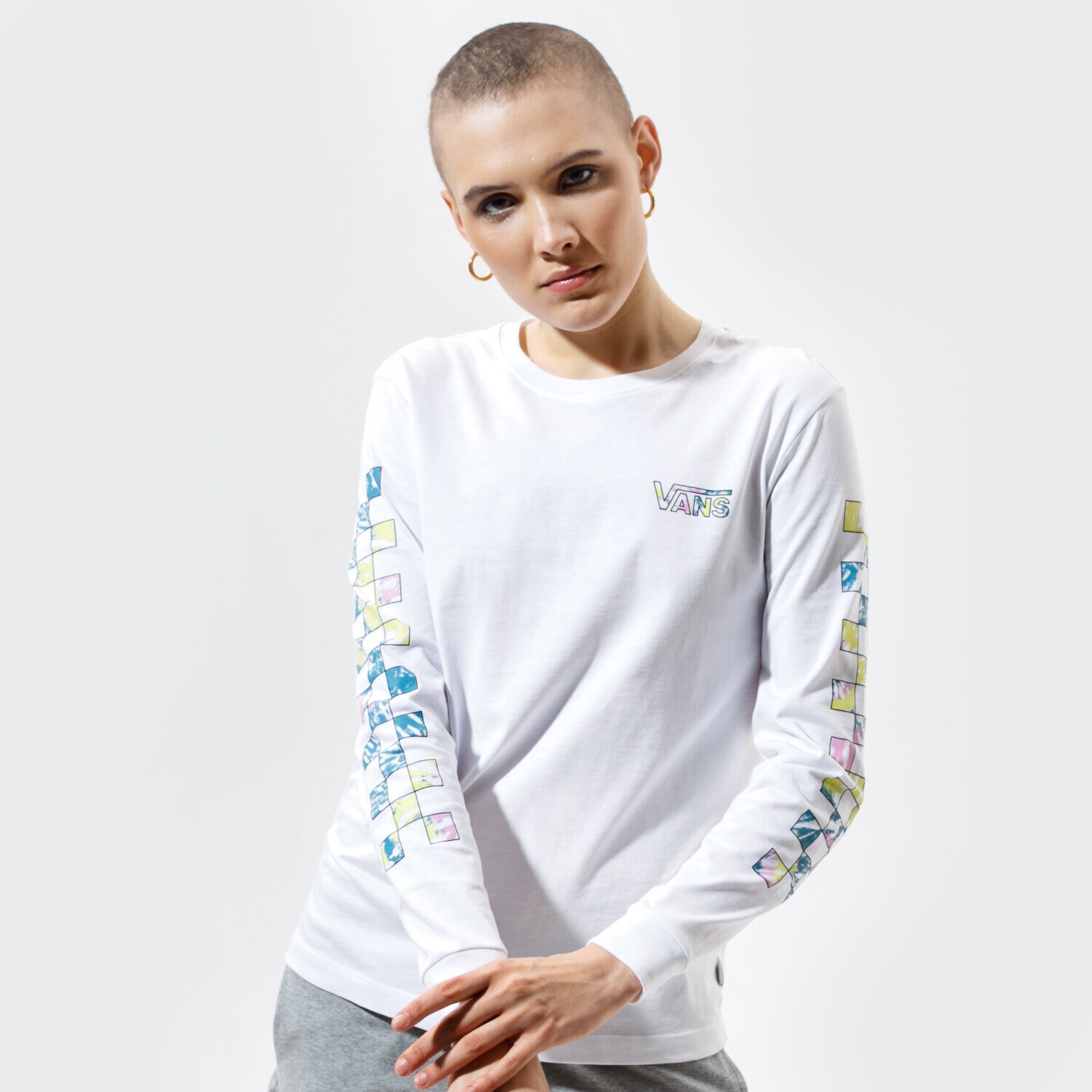 Femei tricou VANS TRICOU WM DYE VIBE WHITE VN0A5ARXWHT1 Alb