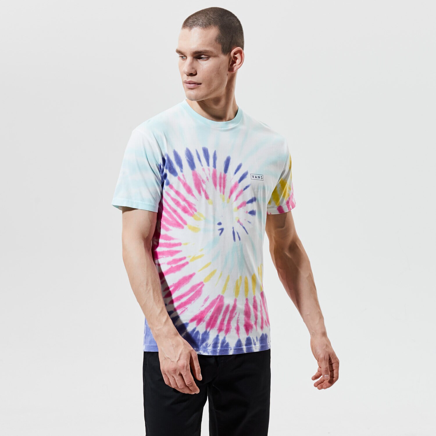 Bărbați tricou VANS TRICOU MN DROP V SPIRAL TIE DYE SS RAINBOW (SPECTRUM)TI VN0A54C1Z4R1 Mulicolor