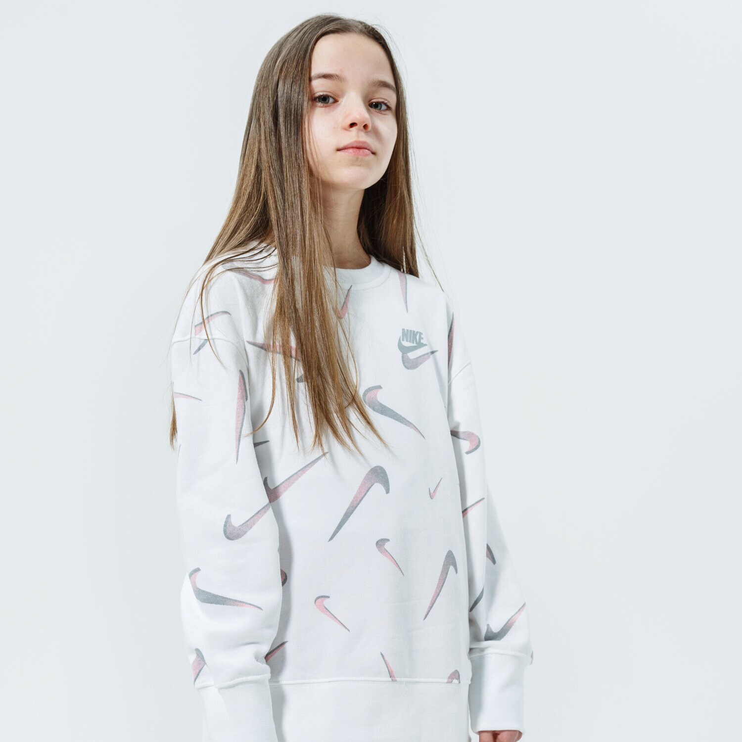 Copii bluză NIKE BLUZĂ SPORTSWEAR DA1244-100 Alb