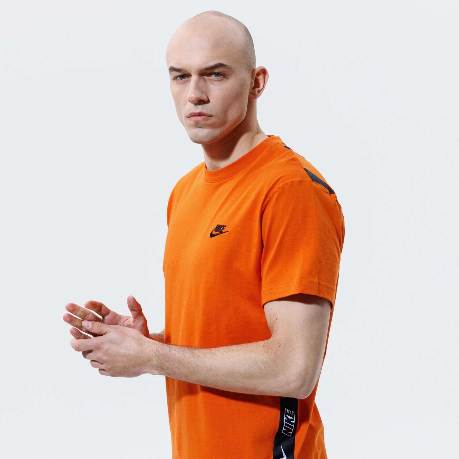 Bărbați tricou NIKE TRICOU M NSW CE SS KNIT TOP SNL ++ CZ9950-893 Portocaliu