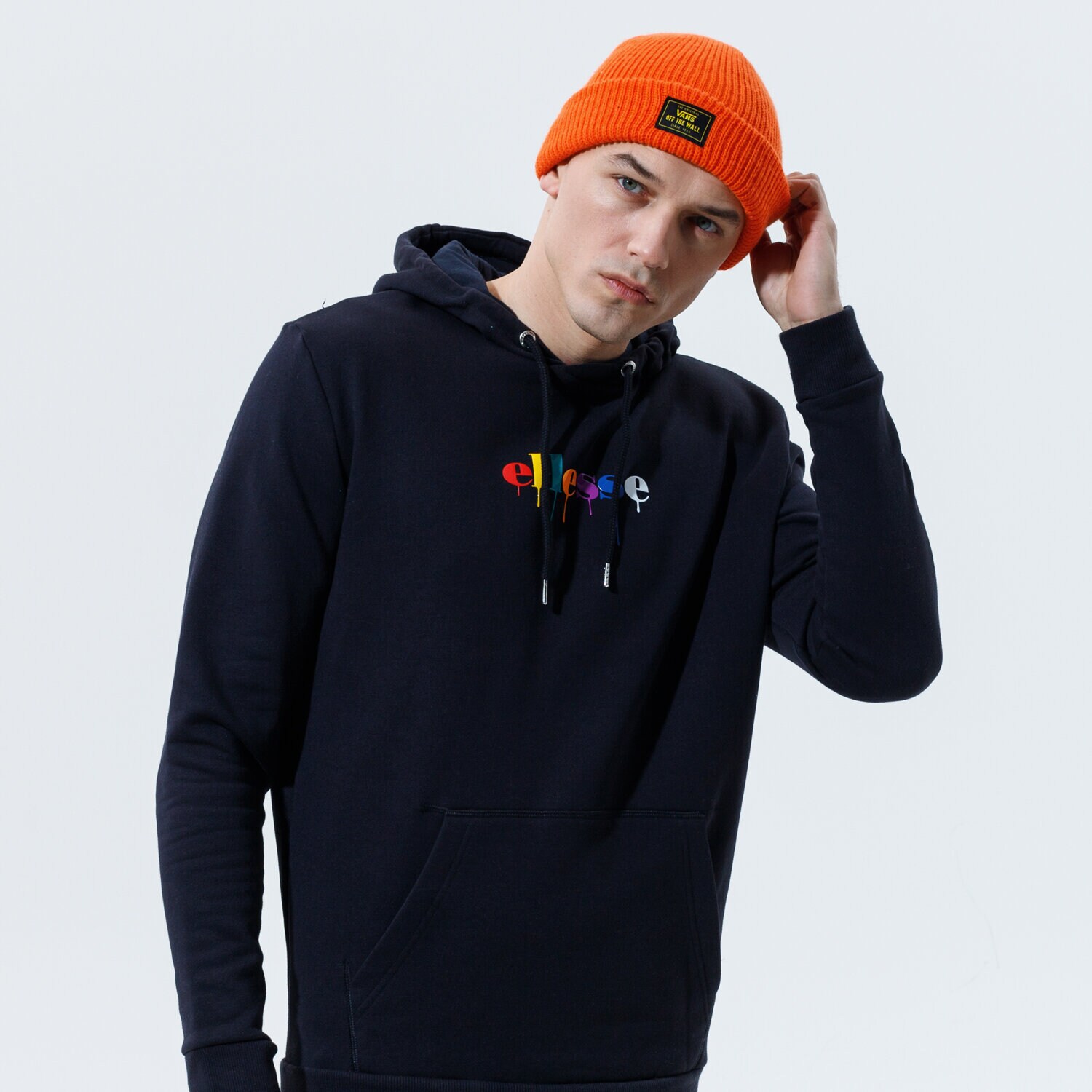 Bărbați bluză ELLESSE BLUZĂ CU GLUGĂ BAZ OH HOODY BLK SHI12362011 Negru