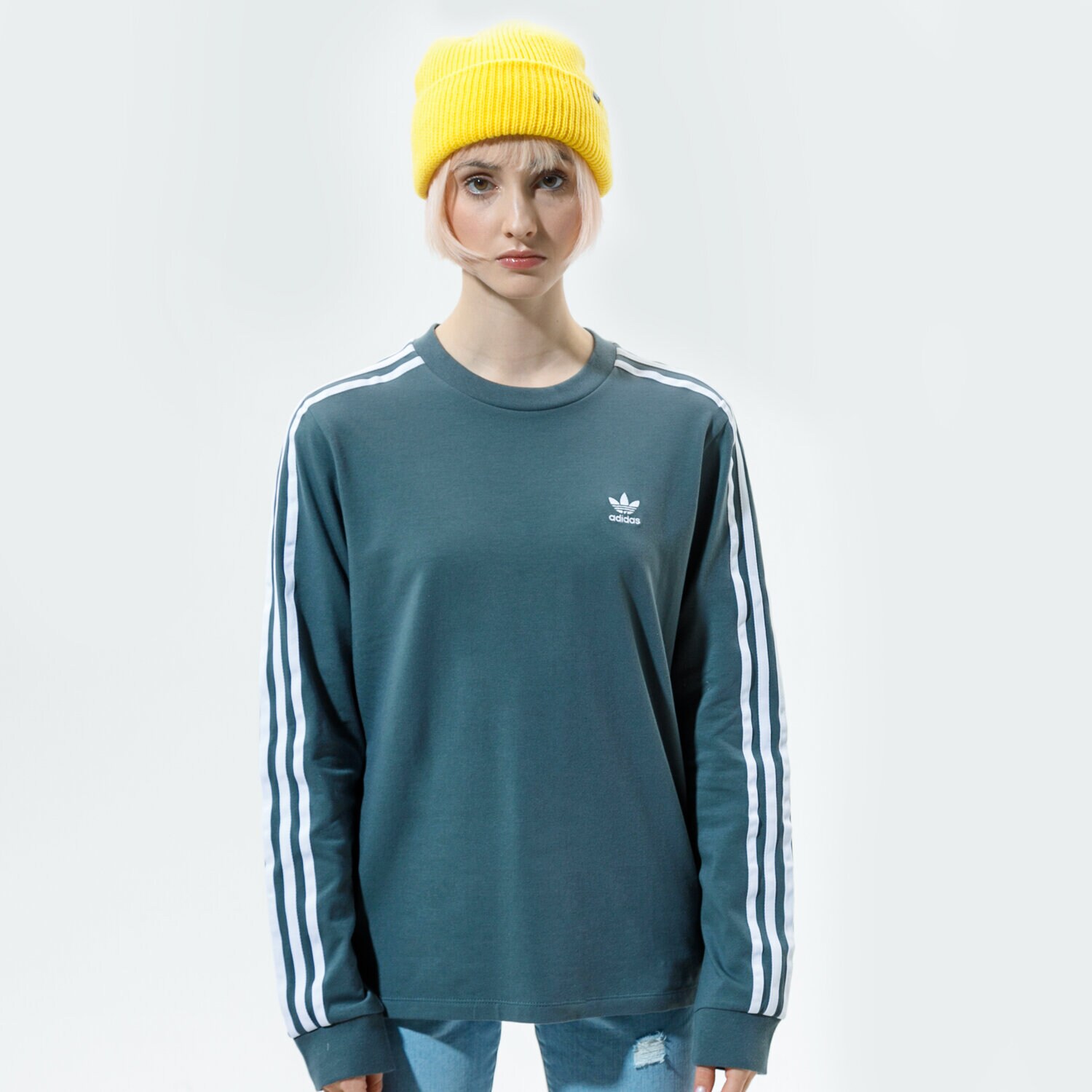 Femei tricou ADIDAS TRICOU 3STR LONGSLEEVE GN2959 Verde