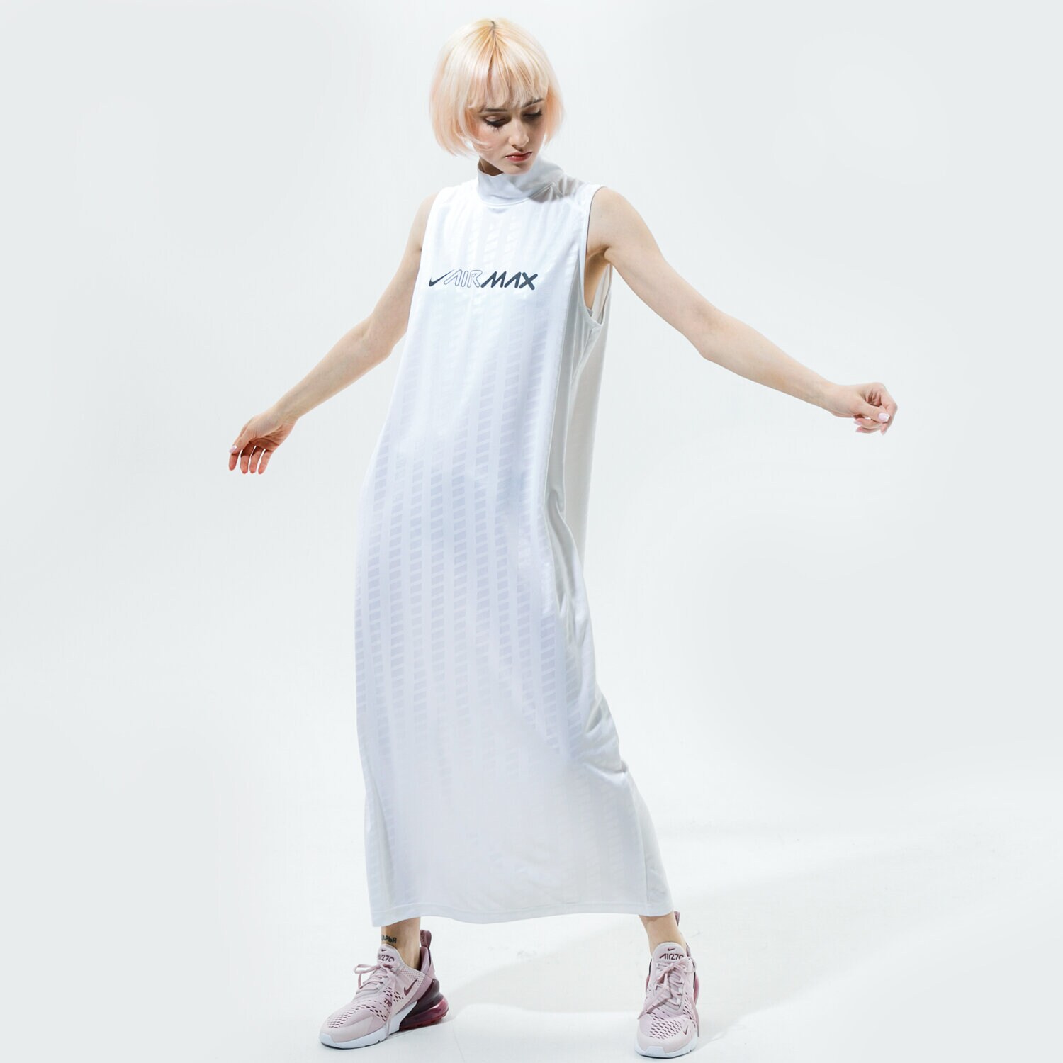 Femei rochii și fuste NIKE ROCHIE SPORTSWEAR CZ8282-100 Alb