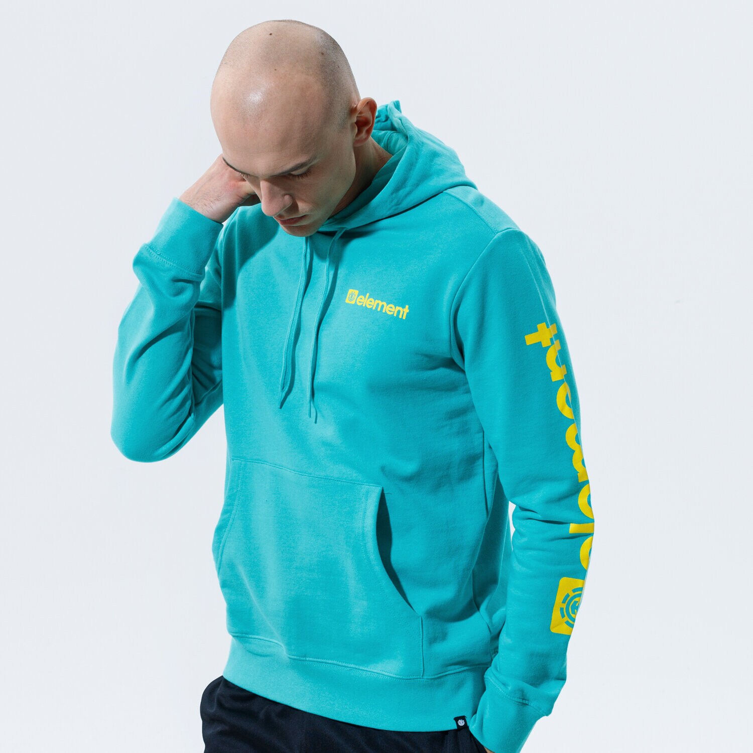 Bărbați bluză ELEMENT BLUZĂ CU GLUGĂ JOINT HOOD W1HOC2ELP14633 Albastru
