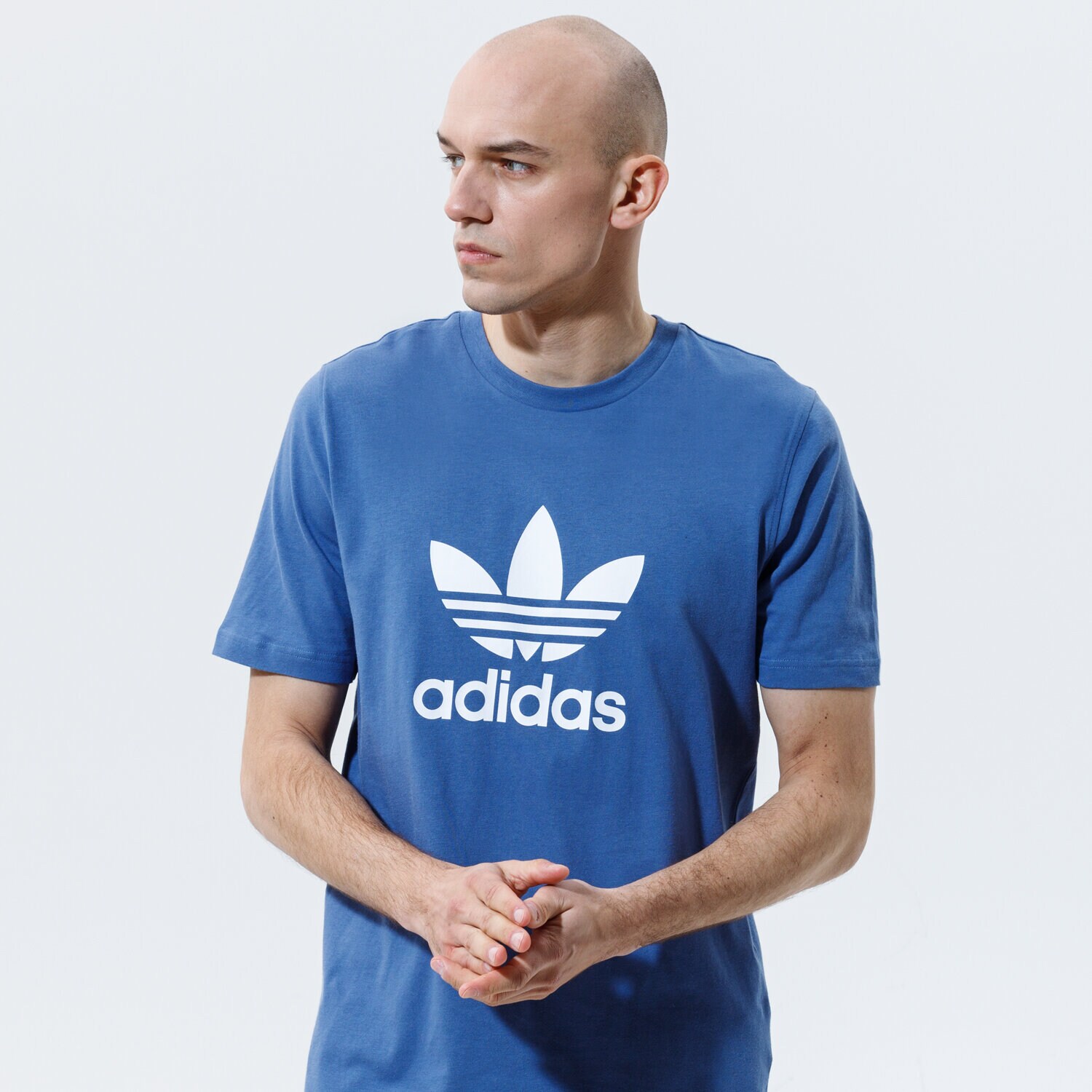 Bărbați tricou ADIDAS TRICOU TREFOIL TRICOU GN3467 Albastru