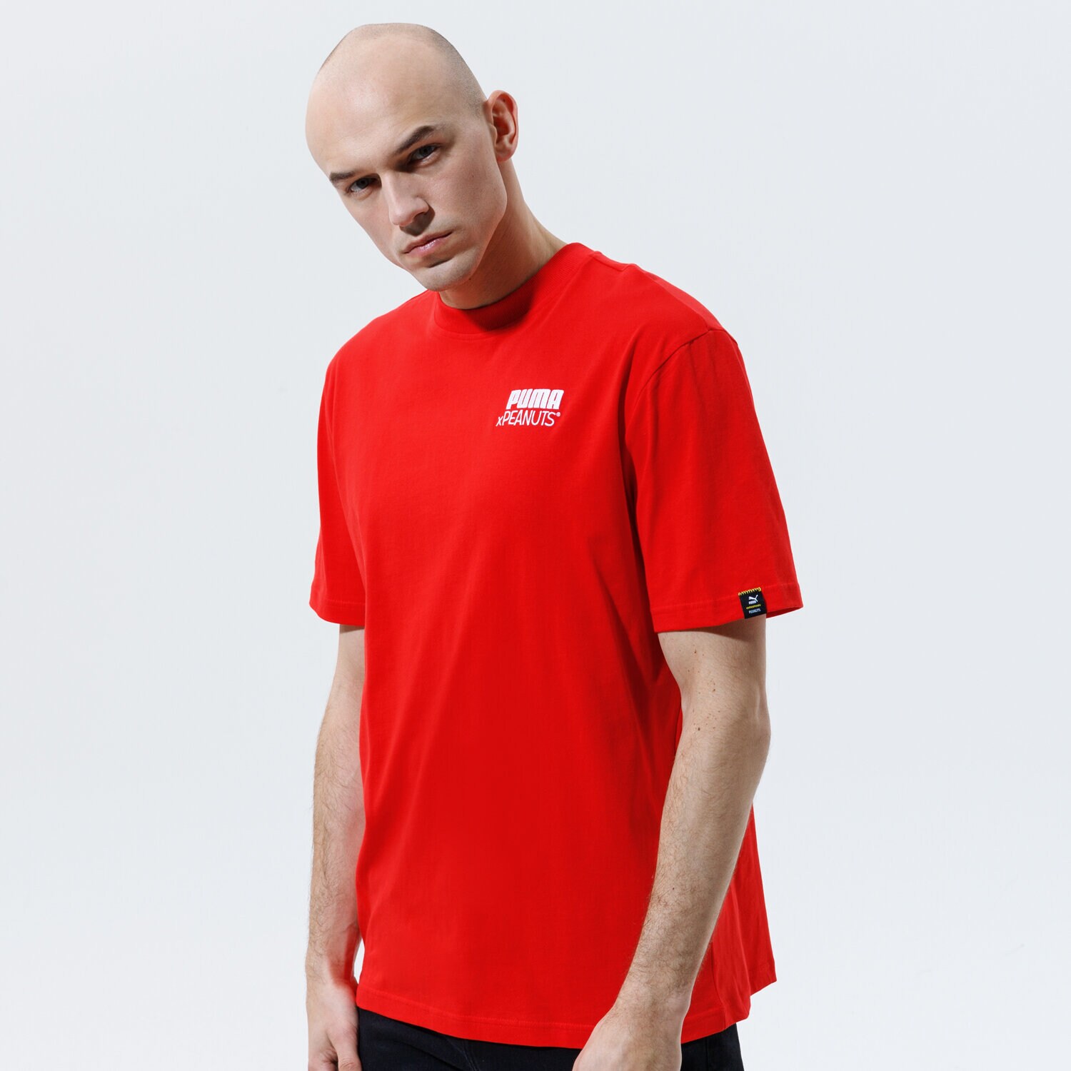 Bărbați tricou PUMA TRICOU PUMA X PEANUTS TEE 53061611 Roșu