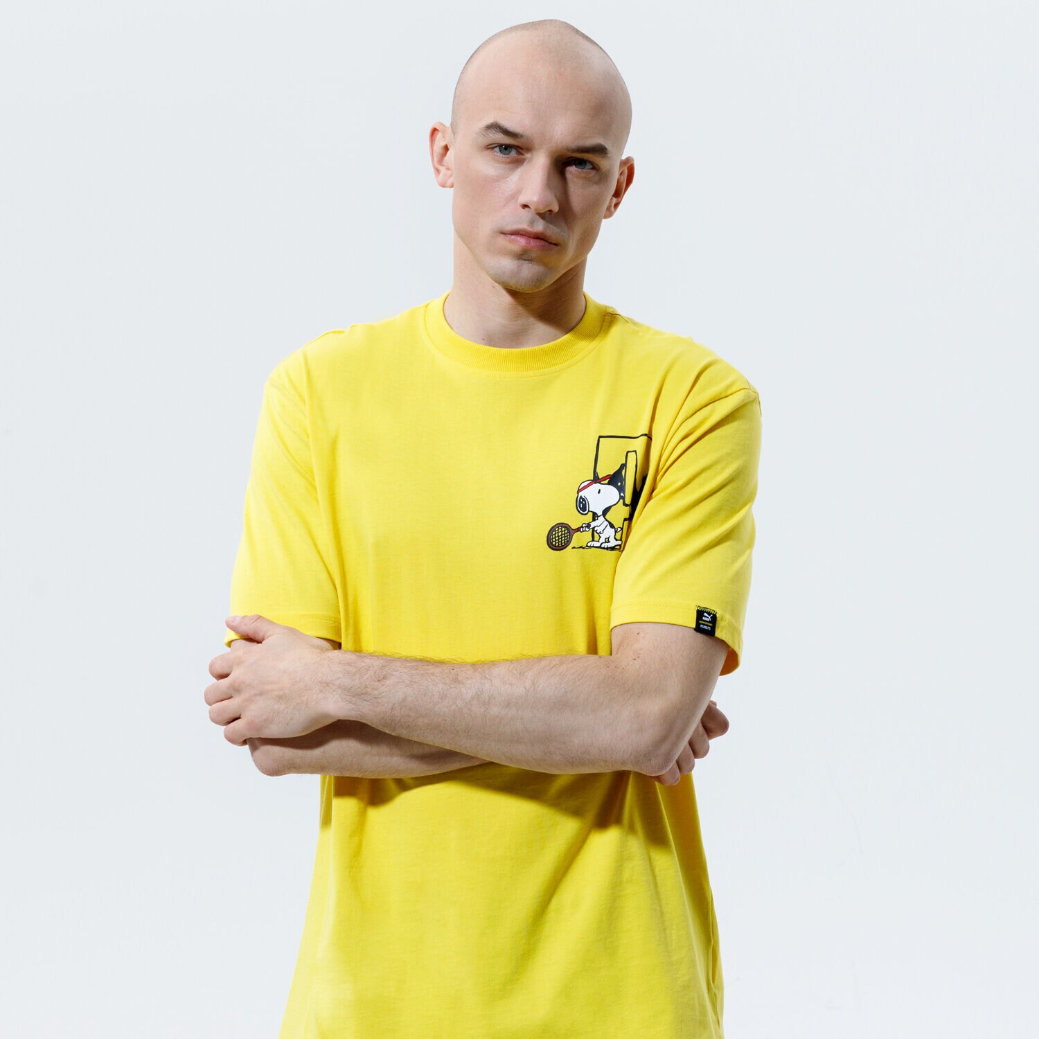 Bărbați tricou PUMA TRICOU PUMA X PEANUTS TEE 53061637 Galben