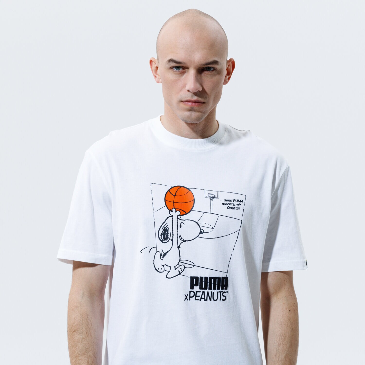 Bărbați tricou PUMA TRICOU PUMA X PEANUTS TEE 53061602 Alb