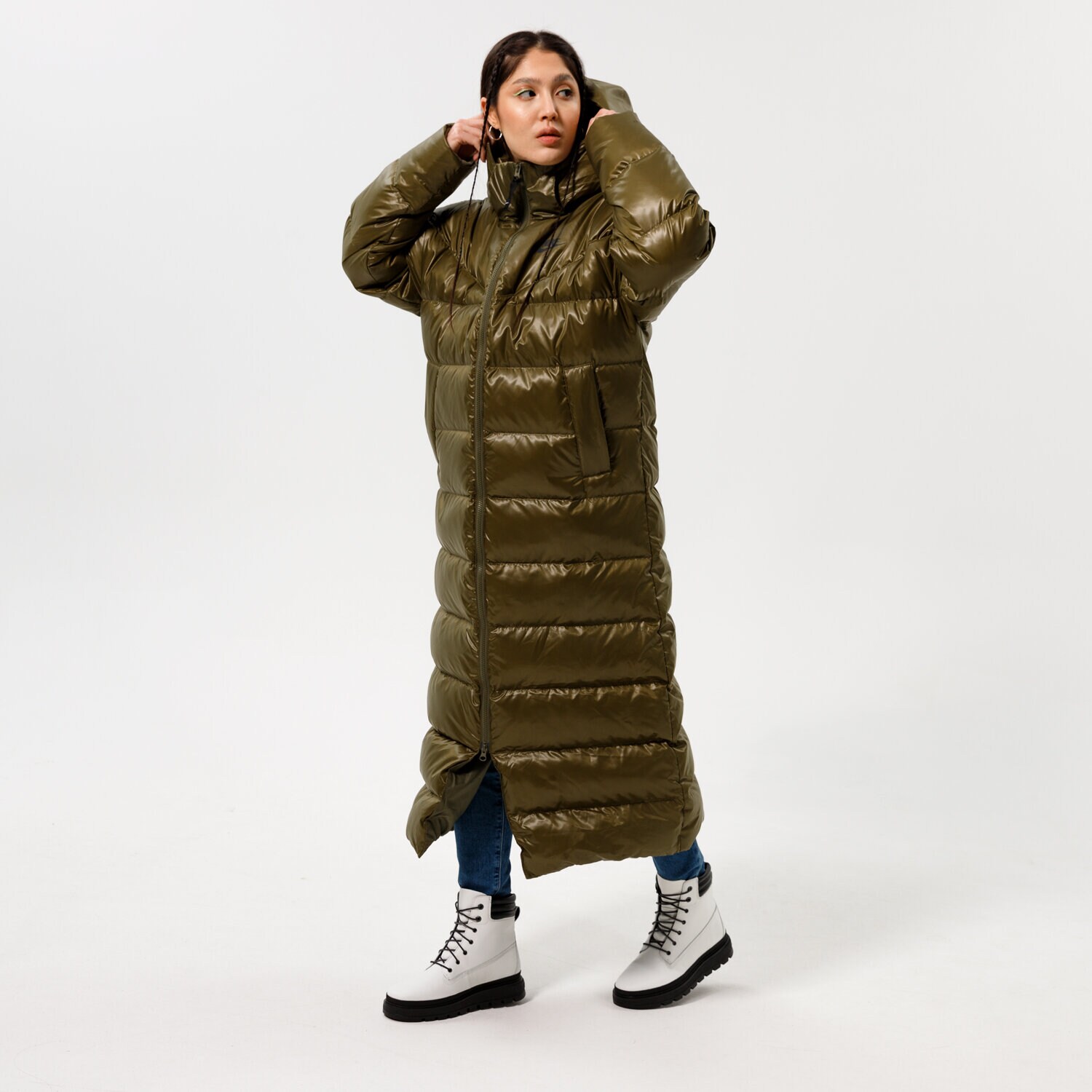 Femei geacă de iarnă NIKE JACHETĂ DE IARNĂ W NSW TF CITY HD PARKA DH4081-222 Kaki