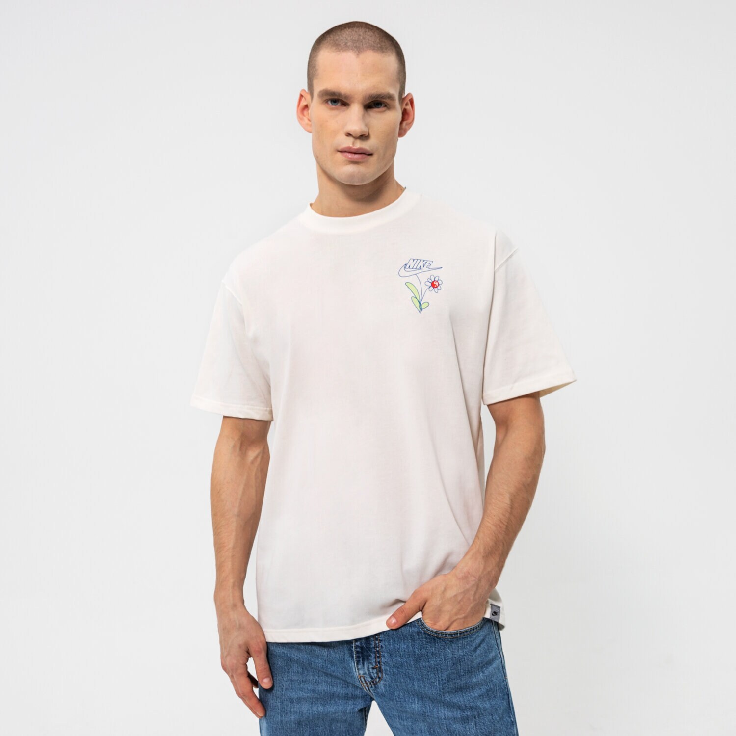Bărbați tricou NIKE TRICOU M NSW M2Z TEE 1 DM2188-902 Bej