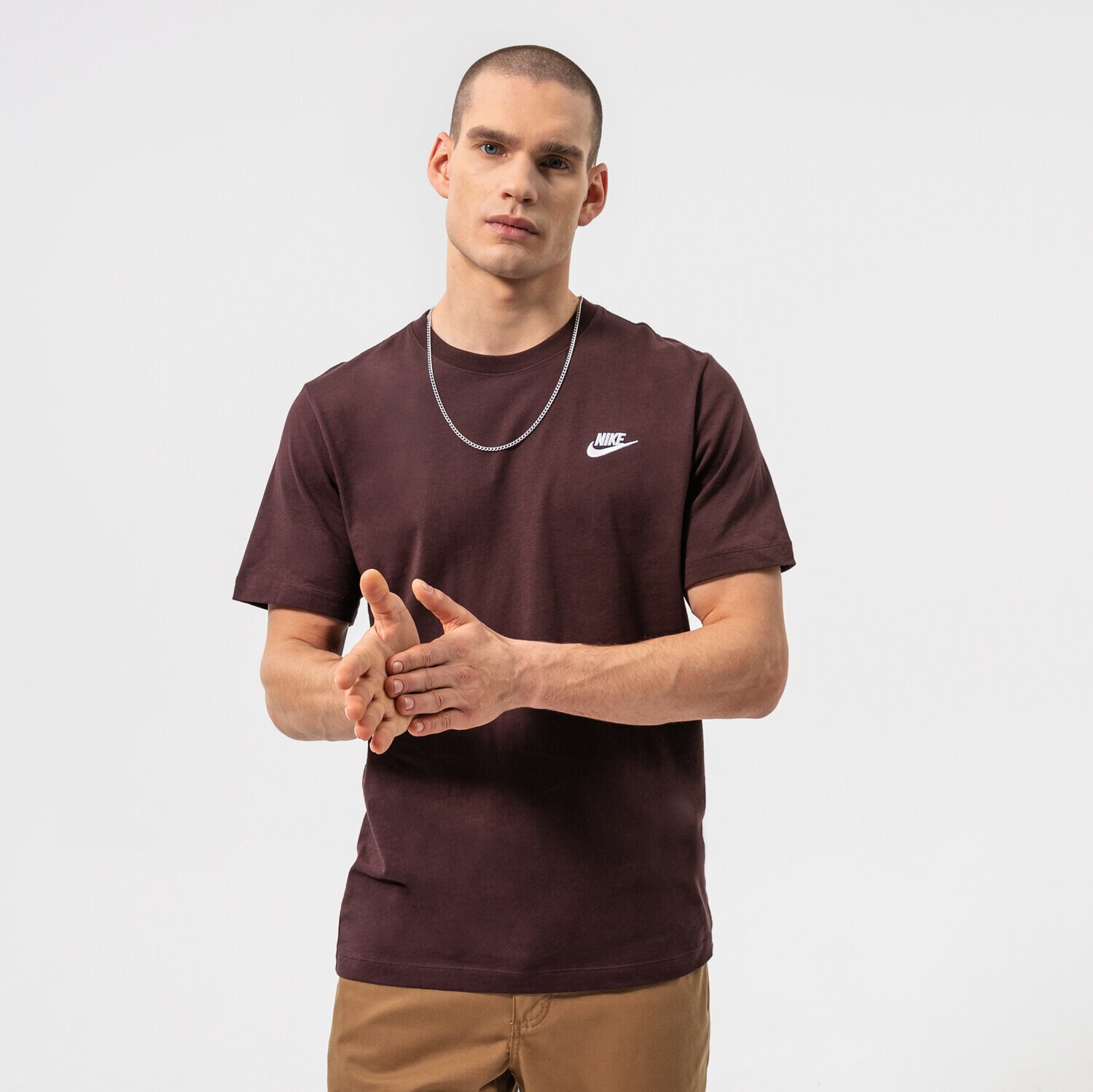 Bărbați tricou NIKE TRICOU SPORTSWEAR CLUB AR4997-203 Bordo