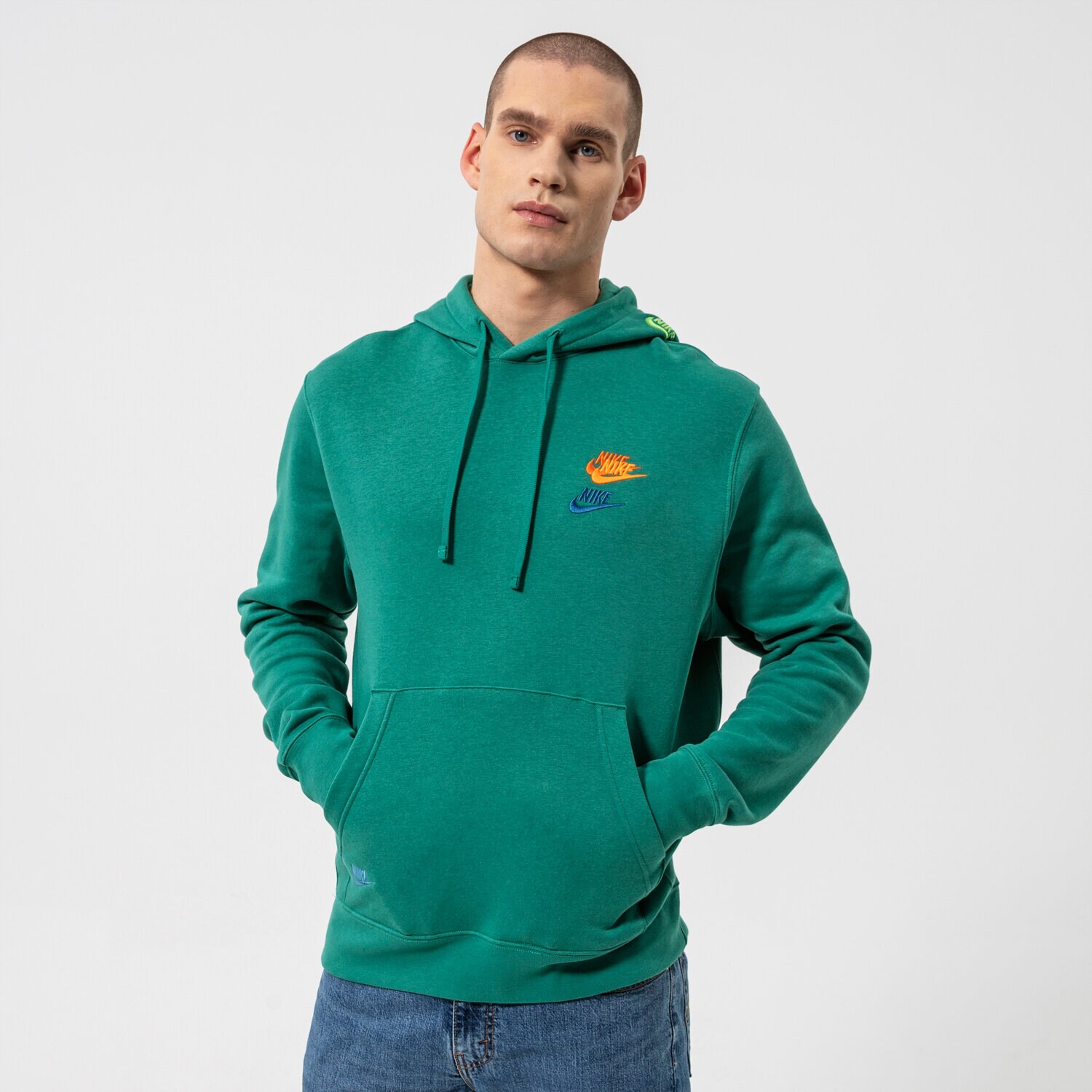 Bărbați bluză NIKE BLUZĂ CU GLUGĂ M NSW SPE+ BB PO HOODIE M FTA DM8882-350 Verde