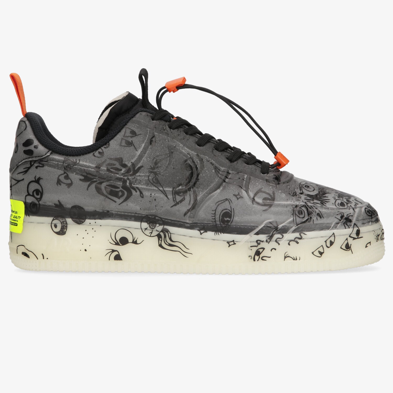 Barbați pantofi sport NIKE AIR FORCE 1 EXPERIMENTAL DC8904-001 Negru