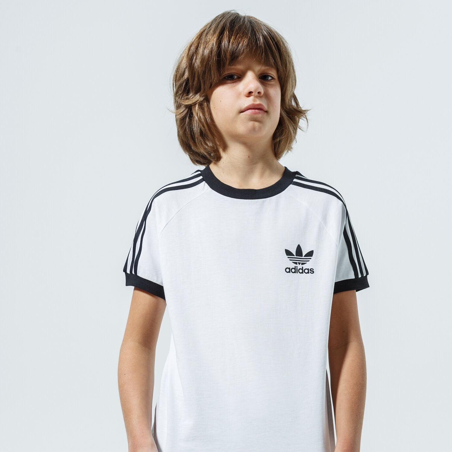 Copii tricou ADIDAS TRICOU 3STRIPES TEE BOY DV2901 Alb