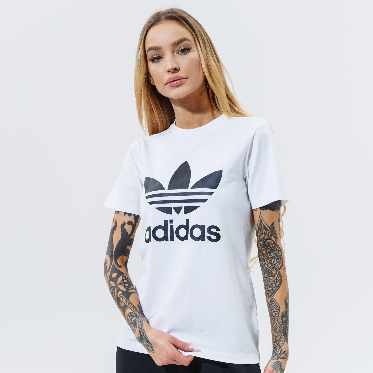 Femei tricou ADIDAS TRICOU TREFOIL TEE GN2899 Alb