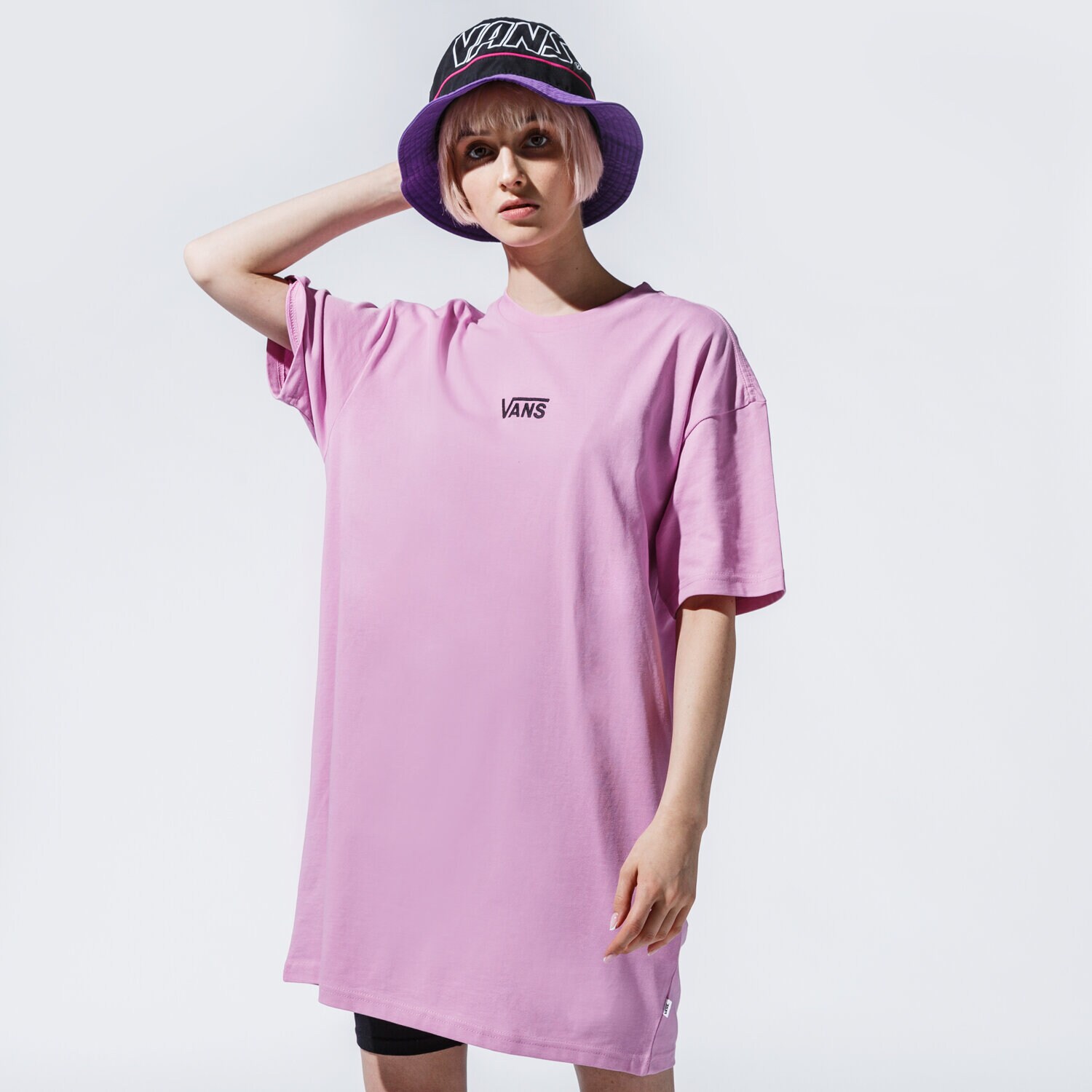 Femei rochii și fuste VANS ROCHIE WM CENTER VEE TEE TRENINGS ORCHID VN0A4RU20FS1 Violet