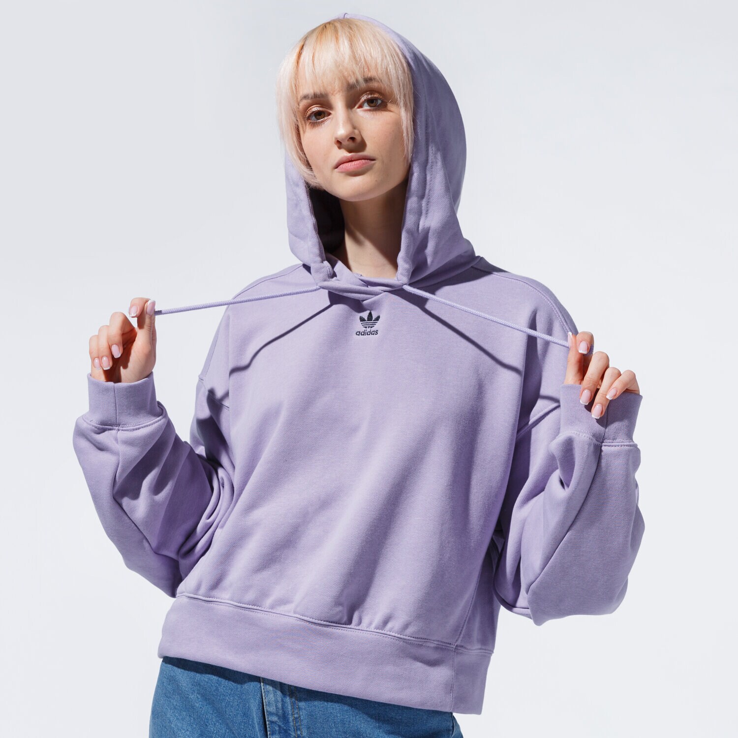 Femei bluză ADIDAS BLUZĂ CU GLUGĂ HOODIE GN4775 Violet