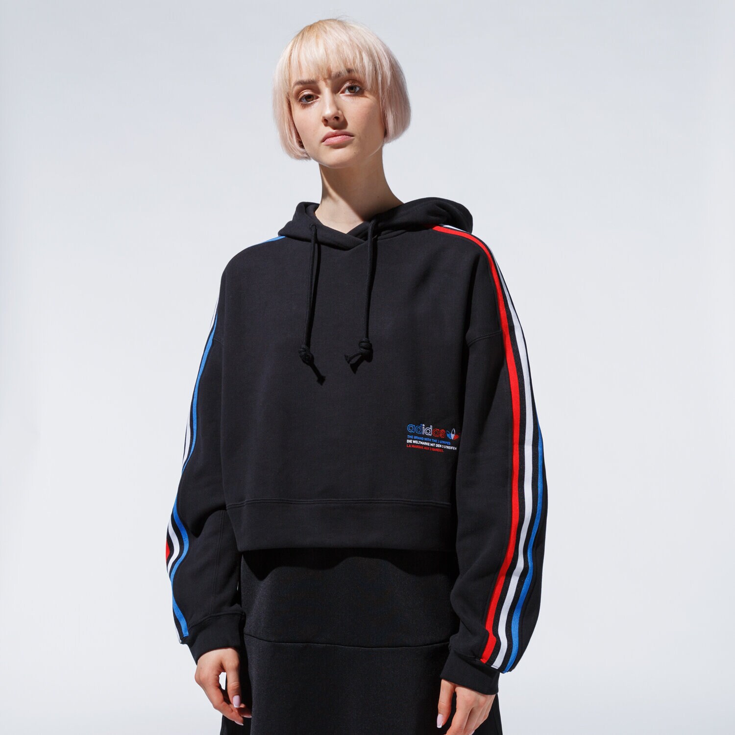 Femei bluză ADIDAS BLUZĂ CU GLUGĂ HOODIE GN2853 Negru